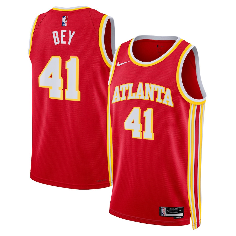 Saddiq Bey 41 Atlanta Hawks Unisex Swingman Icon Edition Red NBA Jersey Unisex