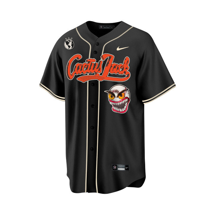 Justin Verlander 35 Houston Astros Cactus Jack Black MLB Jersey Men's