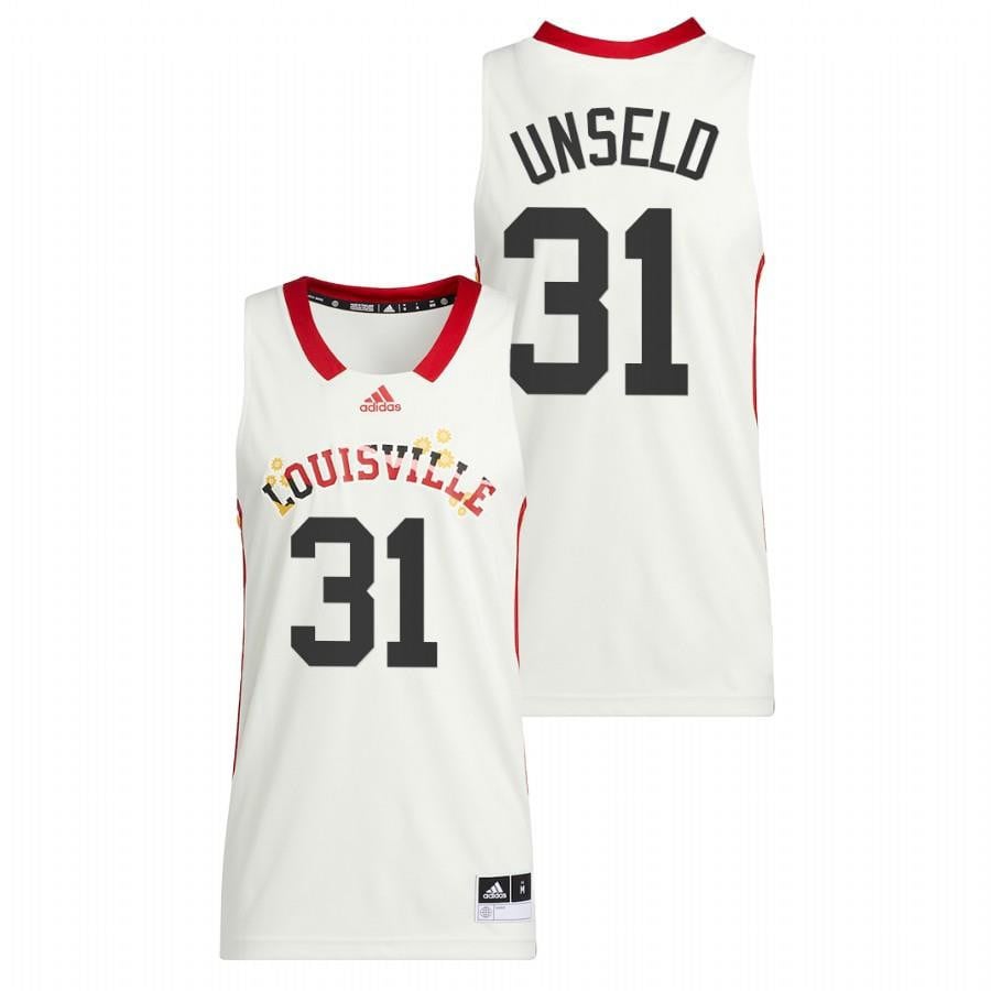 Wes Unseld 3 White Louisville Cardinals Honoring Black Excellence NCAA Jersey Men's
