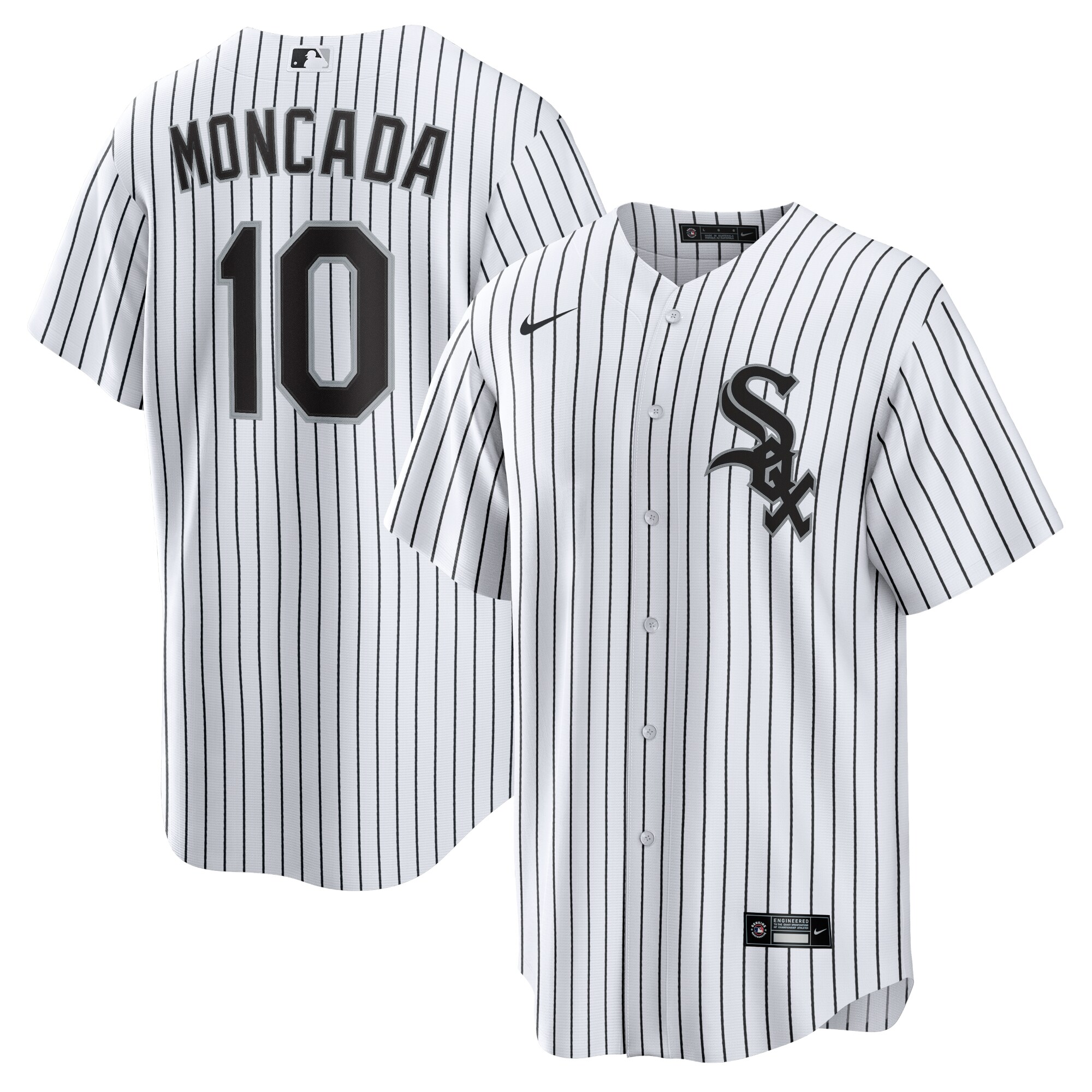Chicago White Sox Yoan Moncada White Home Player Name MLB Jersey Men's