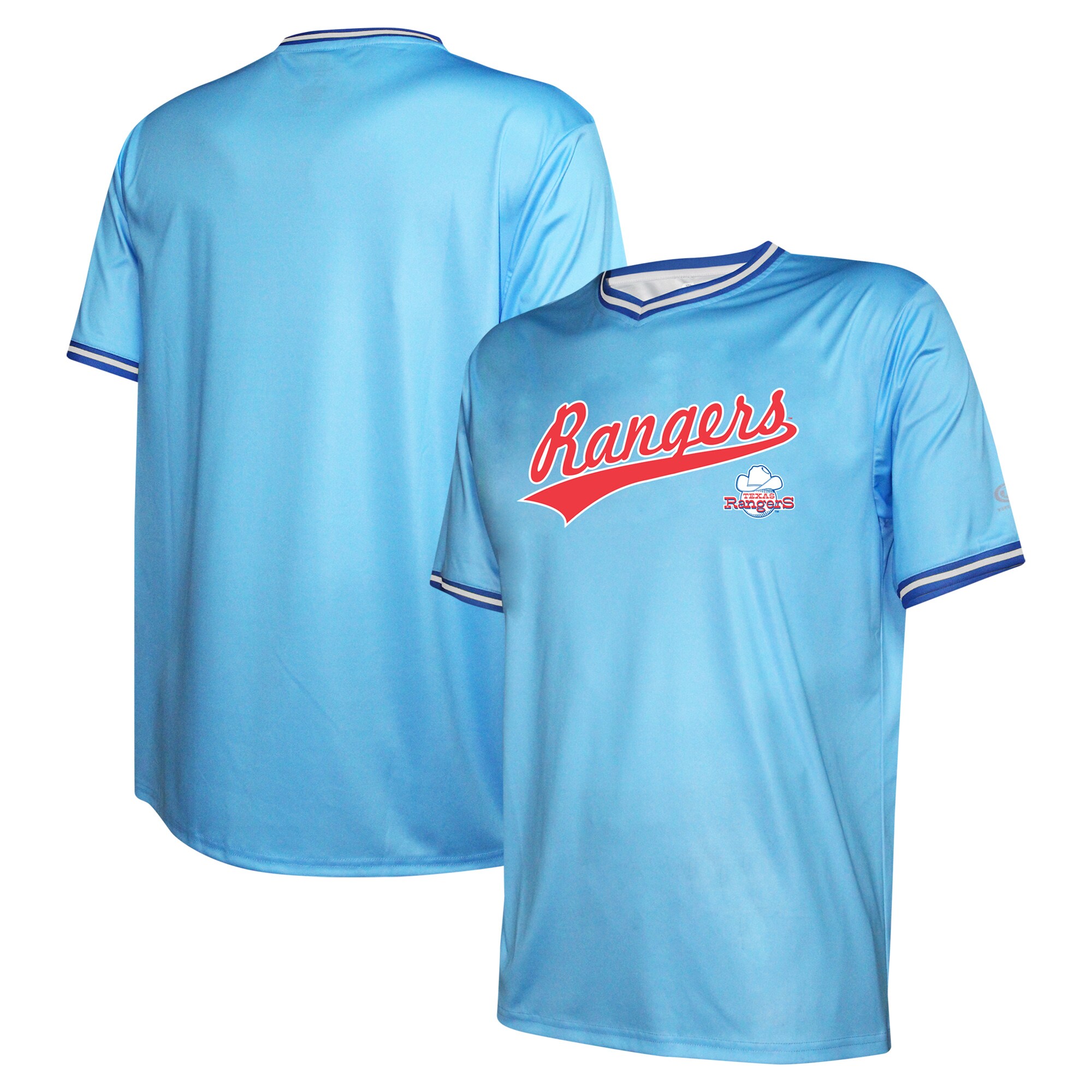 Texas Rangers Stitches Light Blue Cooperstown Collection Team MLB Jersey Men's
