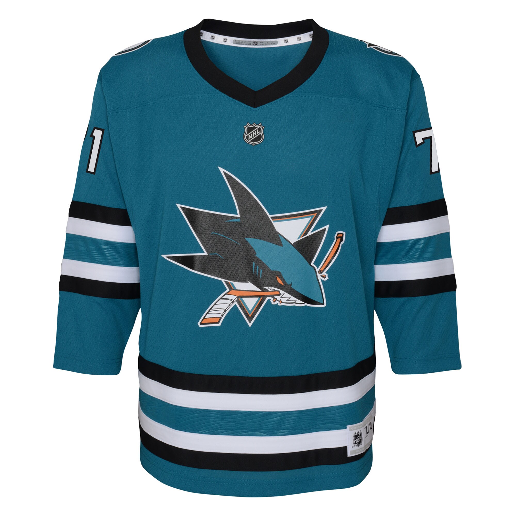San Jose Sharks Macklin Celebrini Teal Alternate Player NHL Jersey Youth