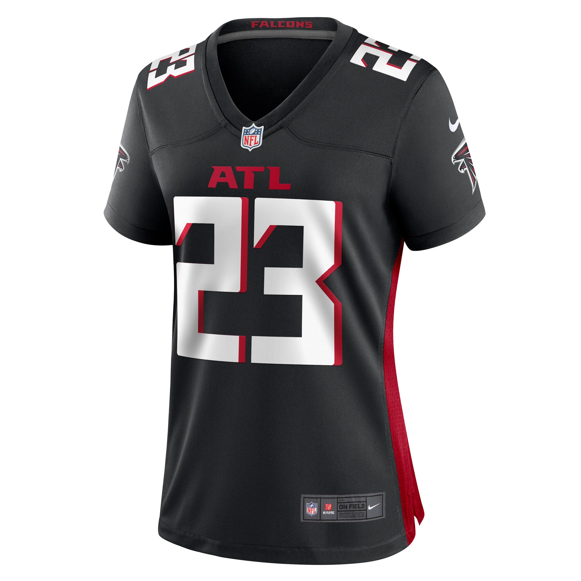 Atlanta Falcons DeMarcco Hellams Black Game NFL Jersey Women's