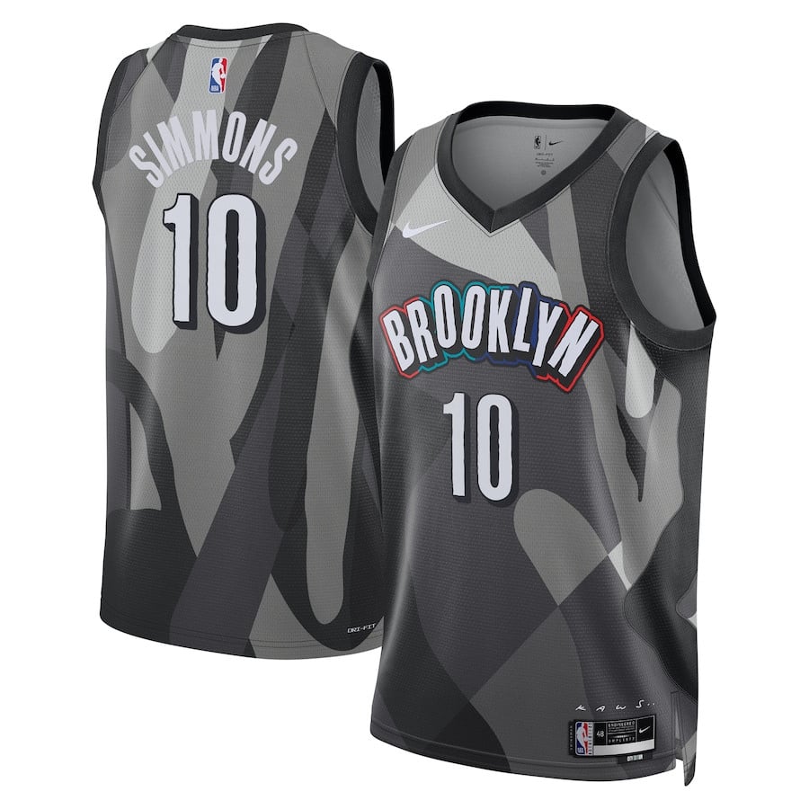 Ben Simmons 10 Brooklyn Nets Unisex 2024/25 Swingman Player City Edition Gray NBA Jersey Unisex