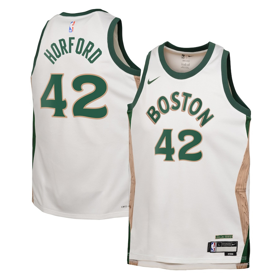 Al Horford 42 Boston Celtics 2023/24 City Edition Swingma White NBA Jersey Youth