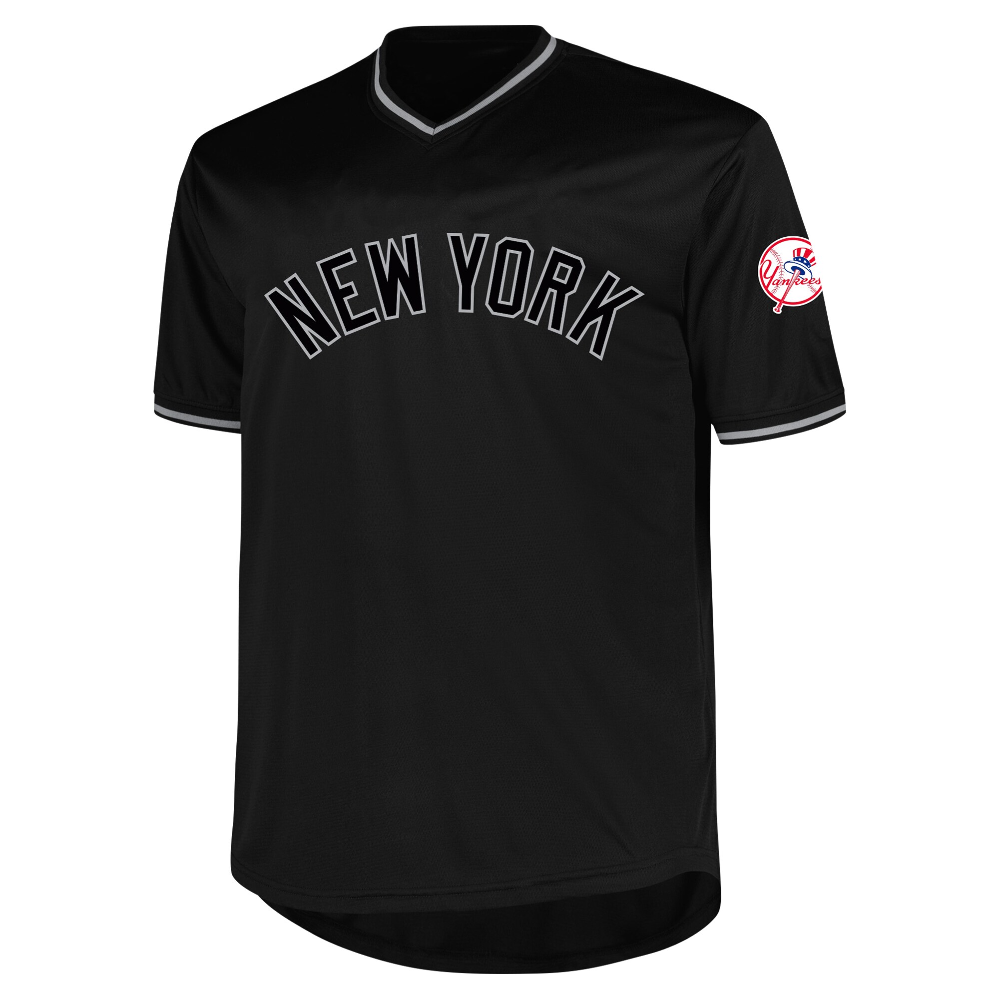New York Yankees Profile Black Big Tall Pop Fashion MLB Jersey Men's