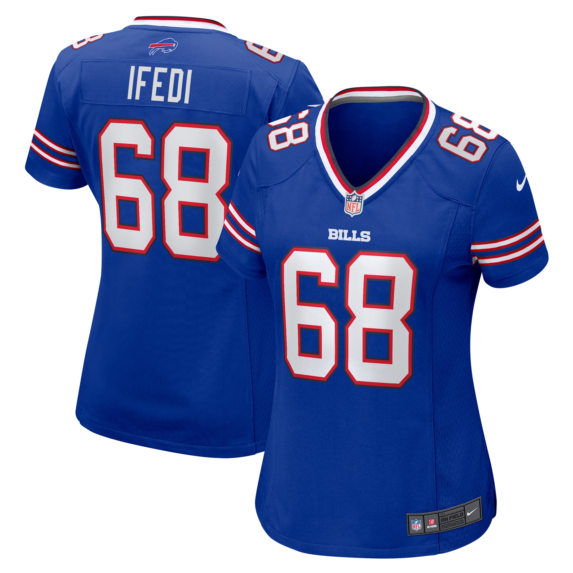 Buffalo Bills Germain Ifedi Royal Team Game NFL Jersey Women's