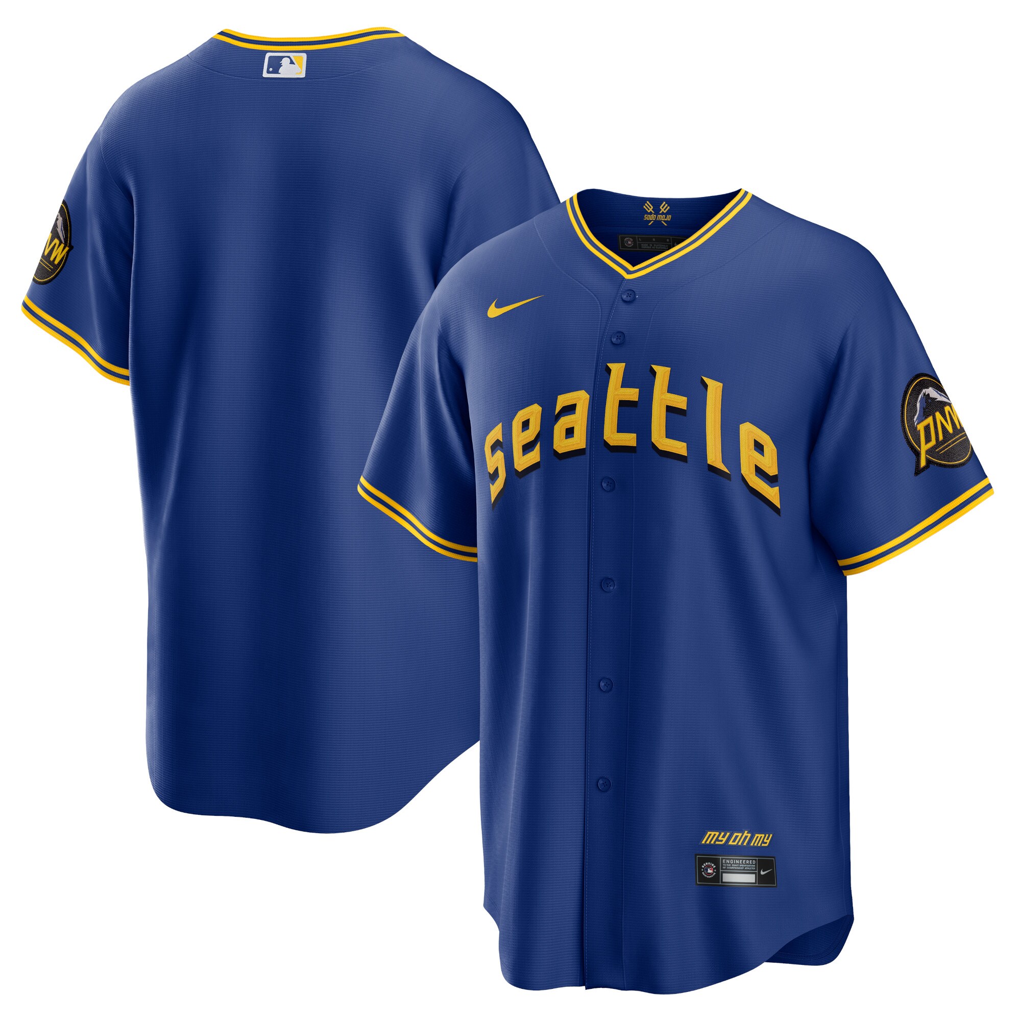 Seattle Mariners Royal City Connect MLB Jersey Men's