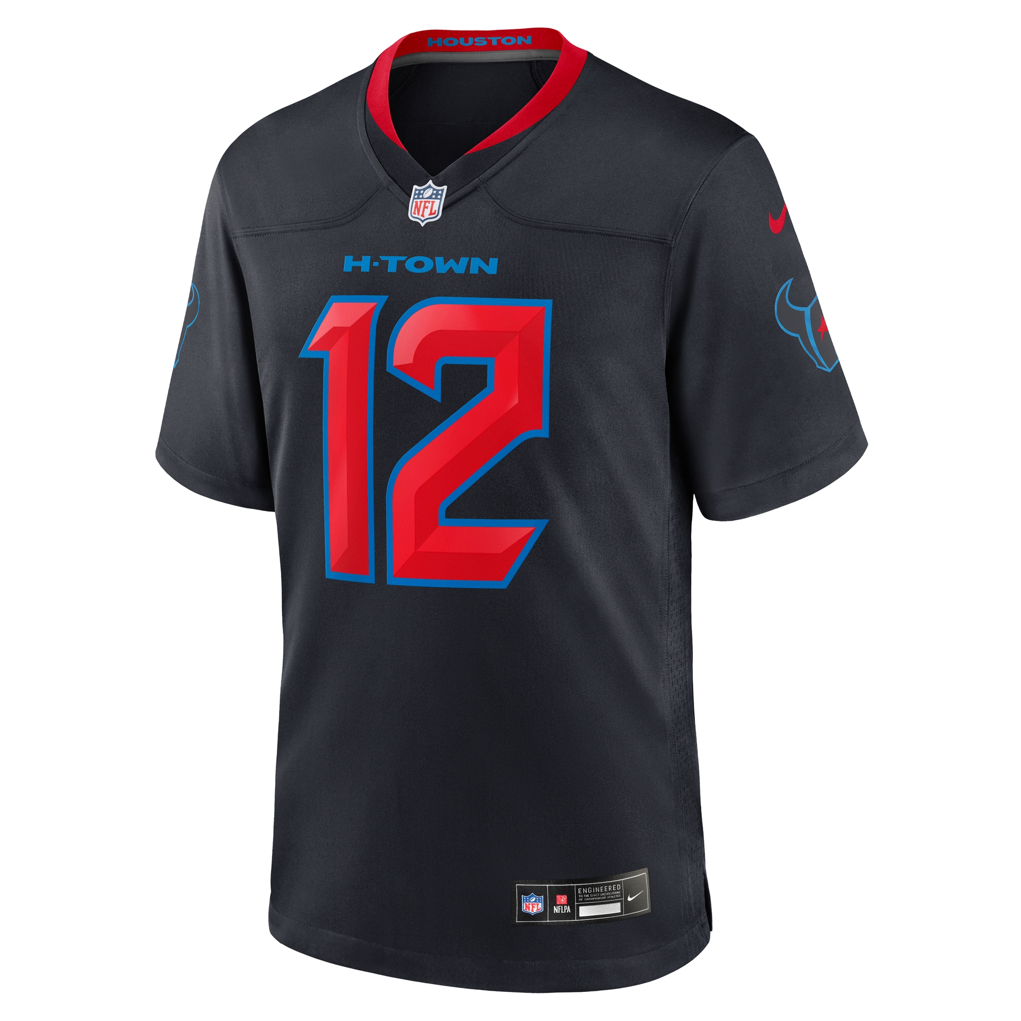 Houston Texans Nico Collins Navy 2nd Alternate Game NFL Jersey Men's