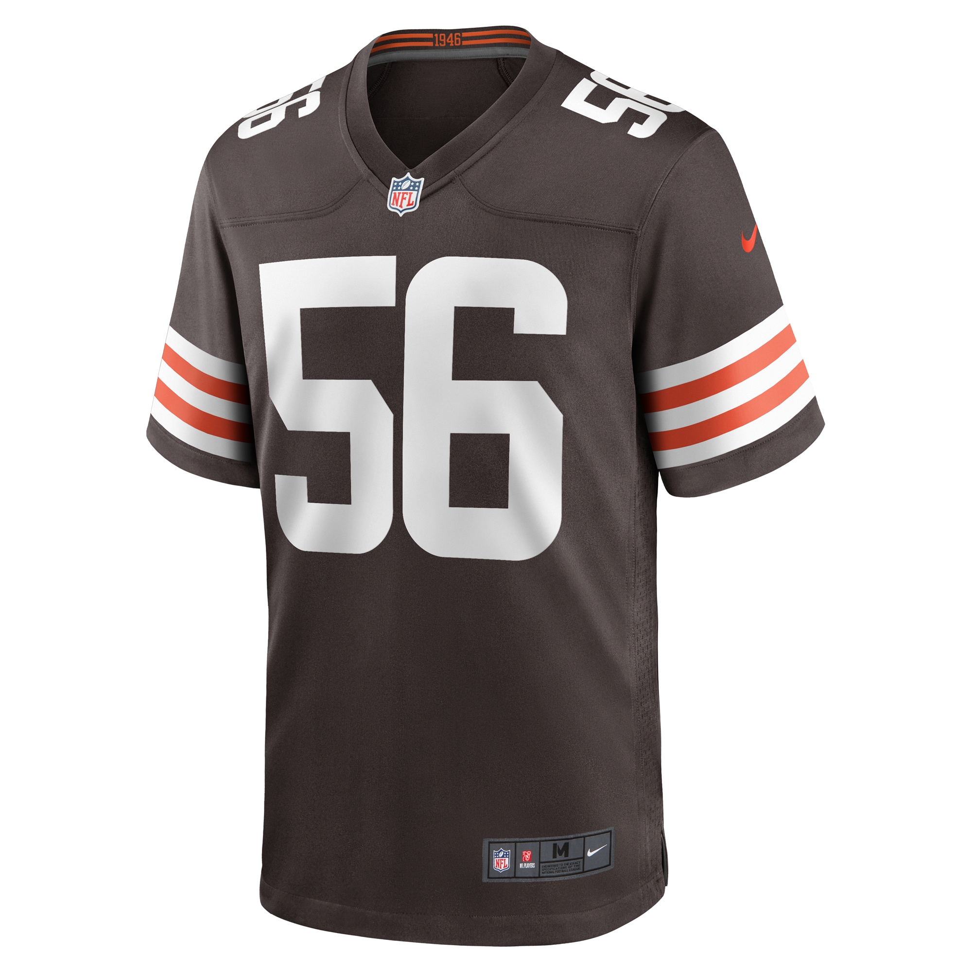 Cleveland Browns Luke Wypler Brown Team Game NFL Jersey Men's