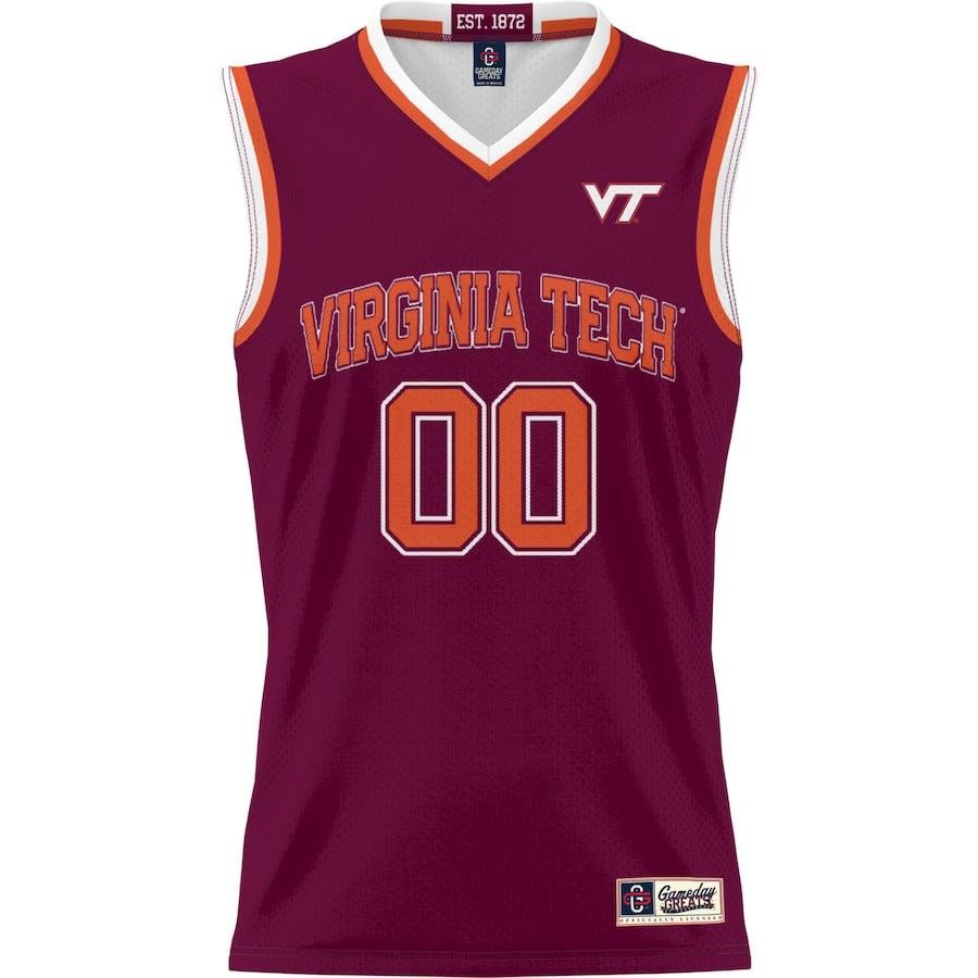Virginia Tech Hokies NIL Custom Maroon NCAA Jersey Men's