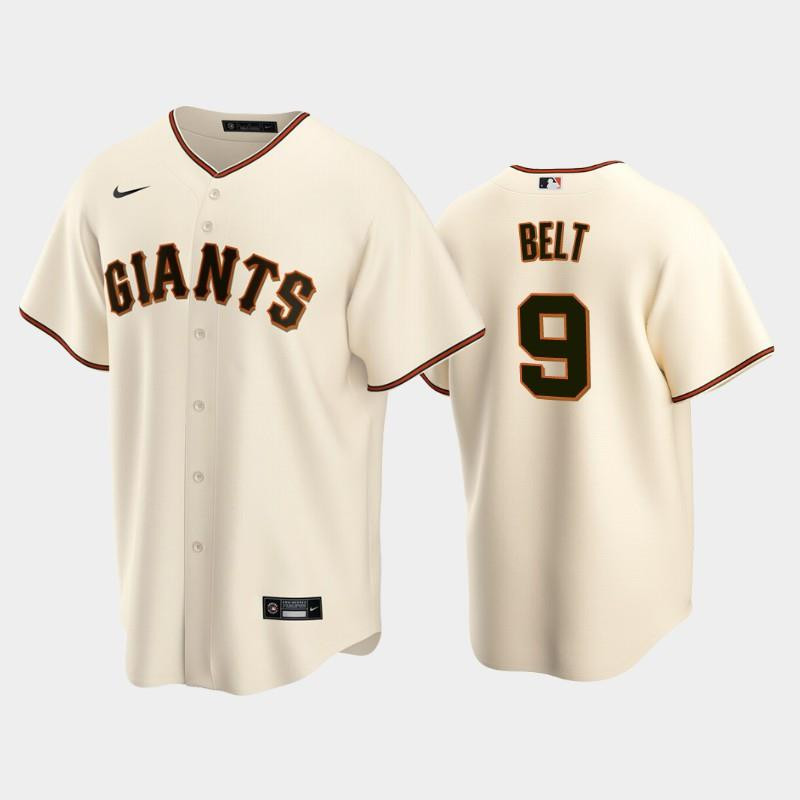 #9 Brandon Belt Cream Home San Francisco Giants MLB Jersey Men's
