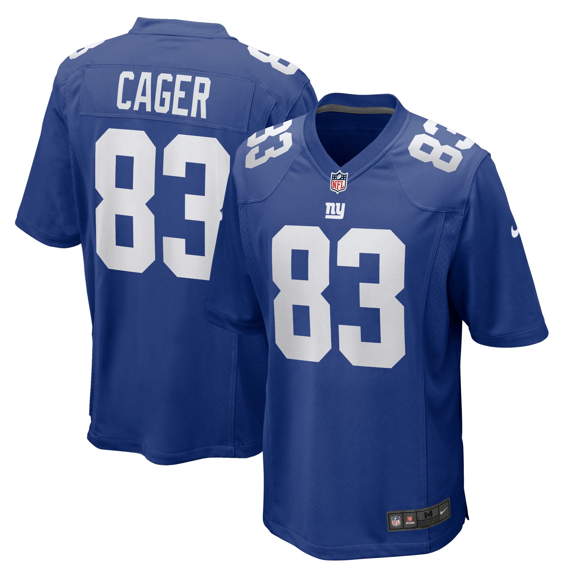New York Giants Lawrence Cager Royal Home Game Player NFL Jersey Men's