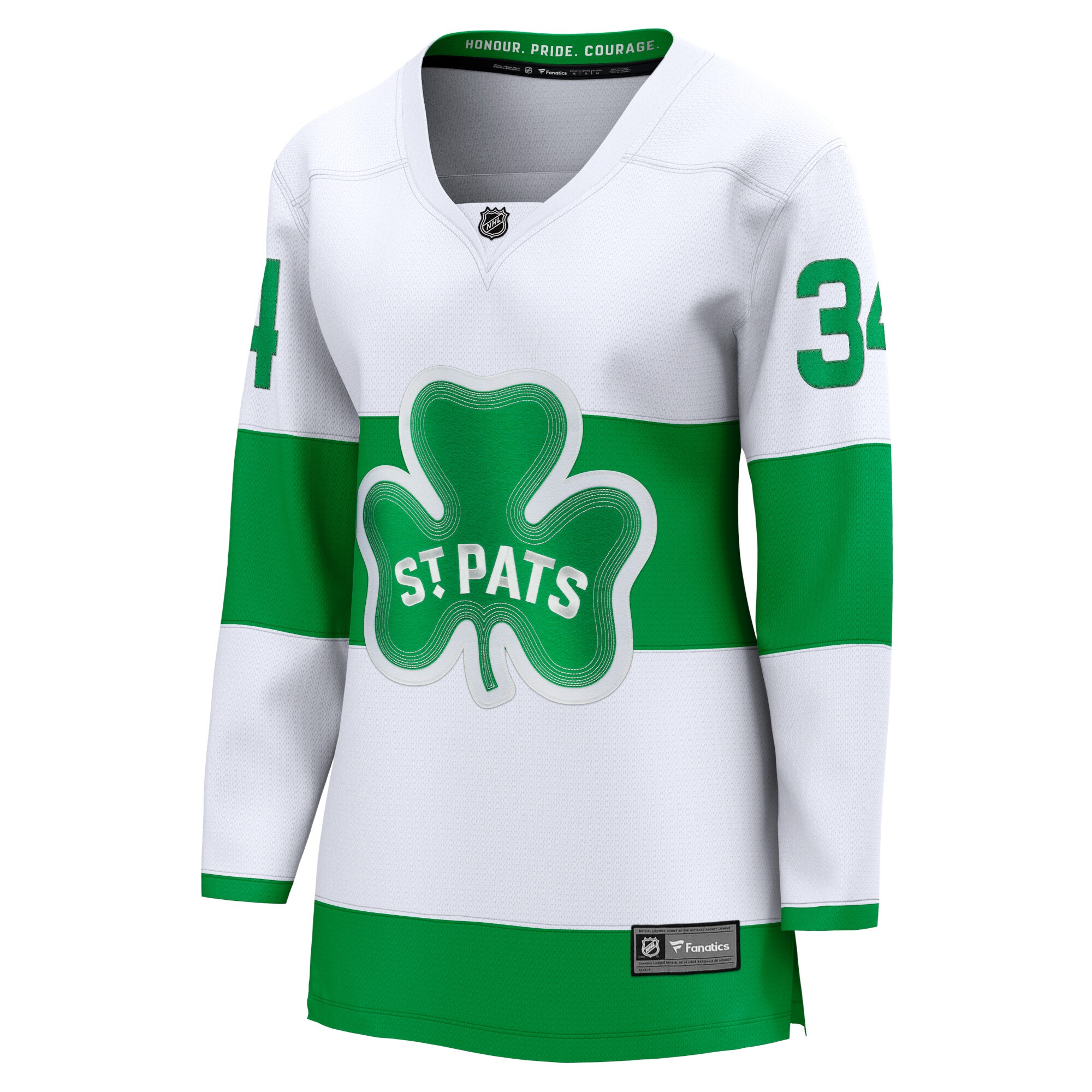 Toronto Maple Leafs Auston Matthews White St. Patricks Alternate Premier Breakaway Player NHL Jersey Women's