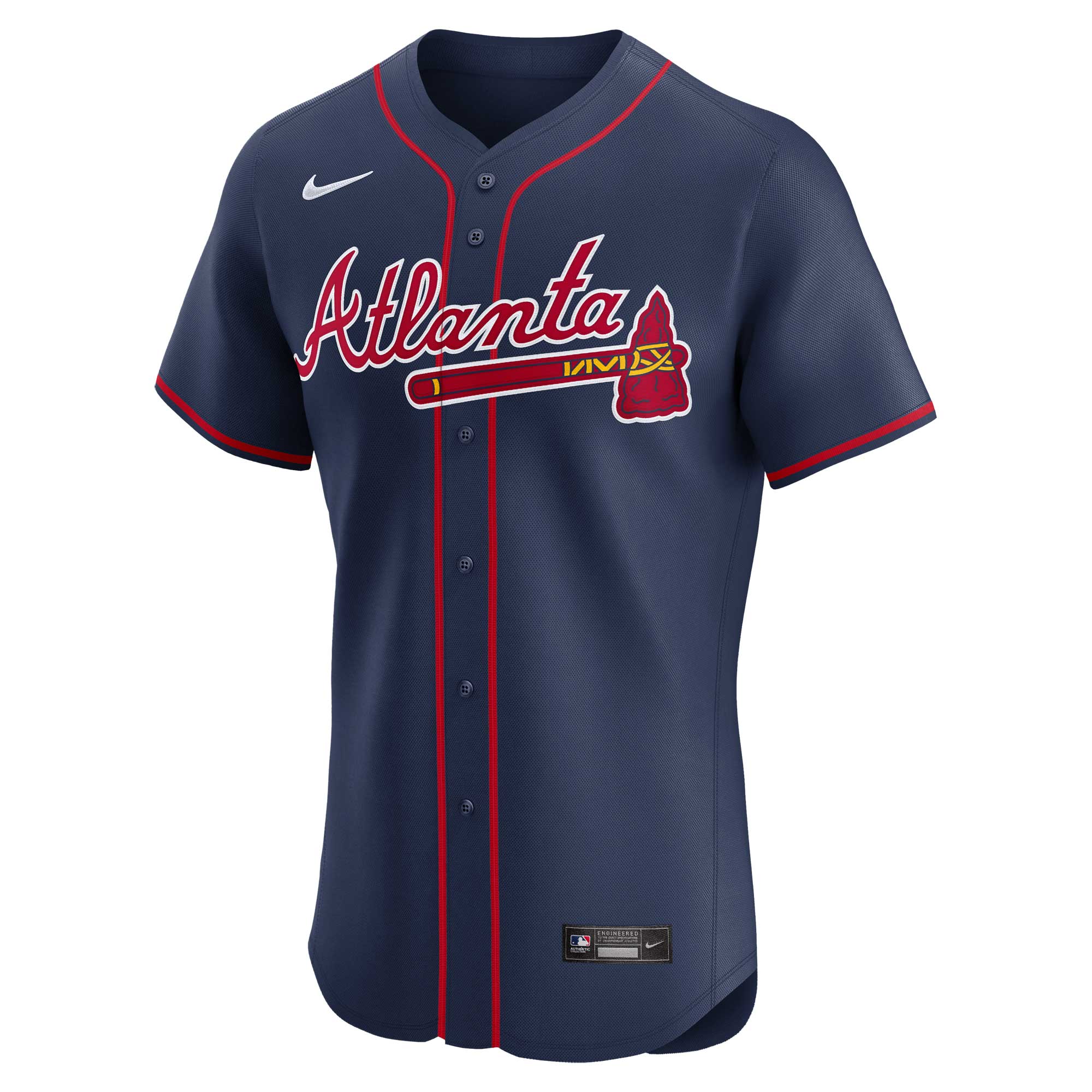 Atlanta Braves Ronald Acu?a Jr. Navy Alternate Elite Player MLB Jersey Men's