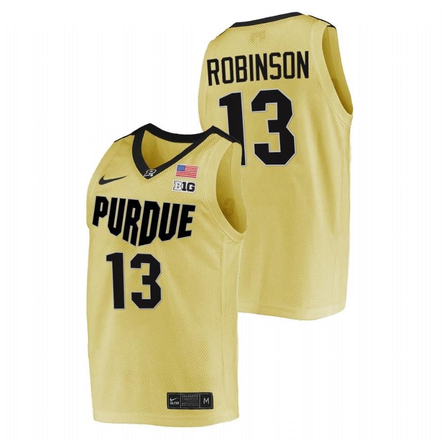 Glenn Robinson 13 Gold Purdue Boilermakers College NCAA Jersey Men's