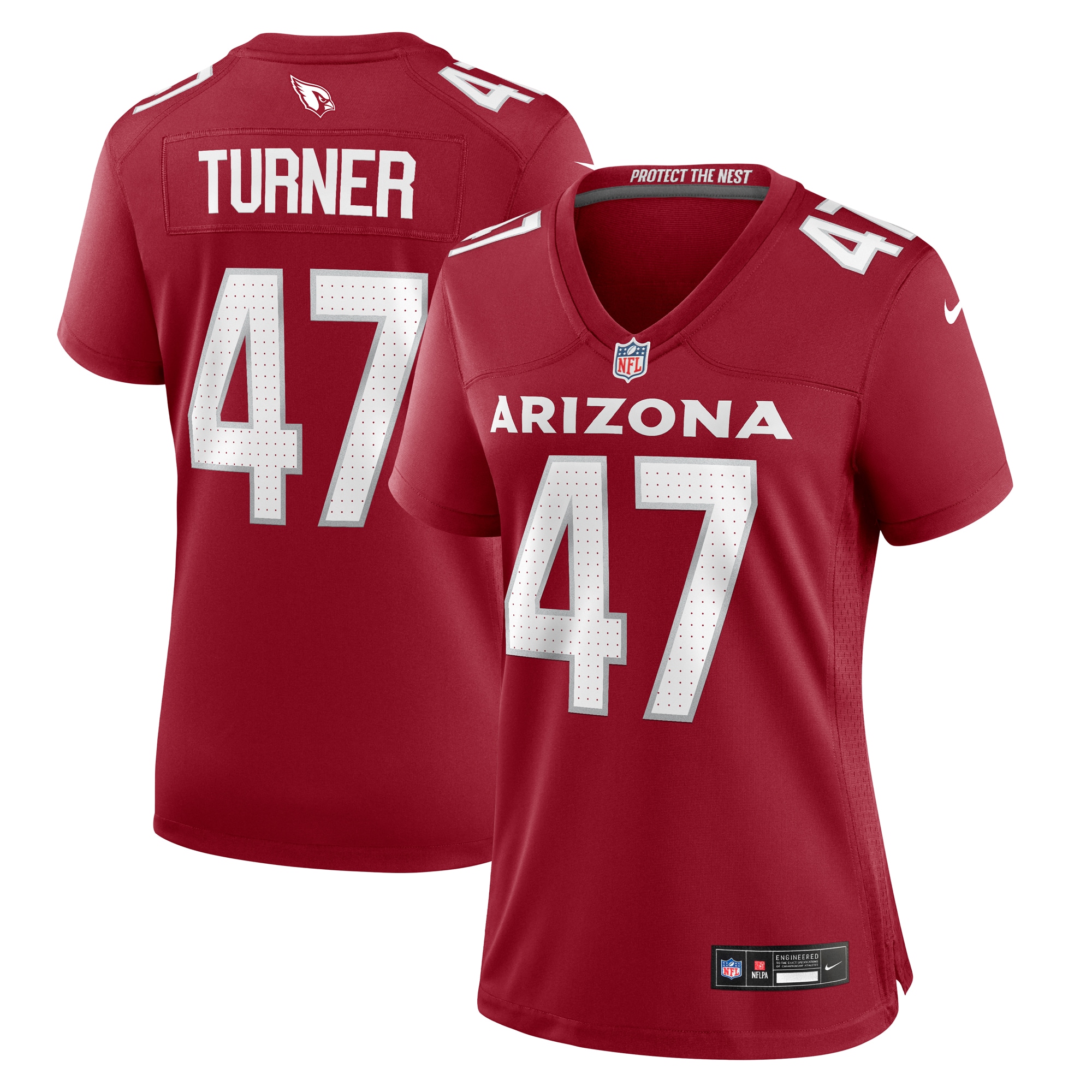 Arizona Cardinals Ezekiel Turner Cardinal Team Game NFL Jersey Women's