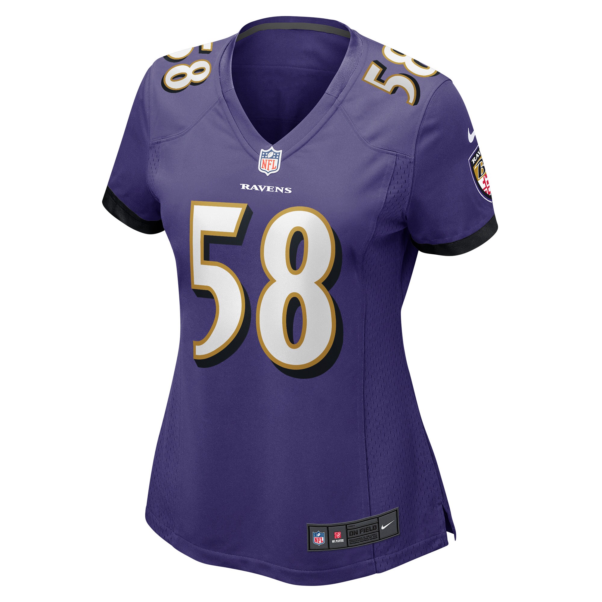 Baltimore Ravens Michael Pierce Purple Game NFL Jersey Women's