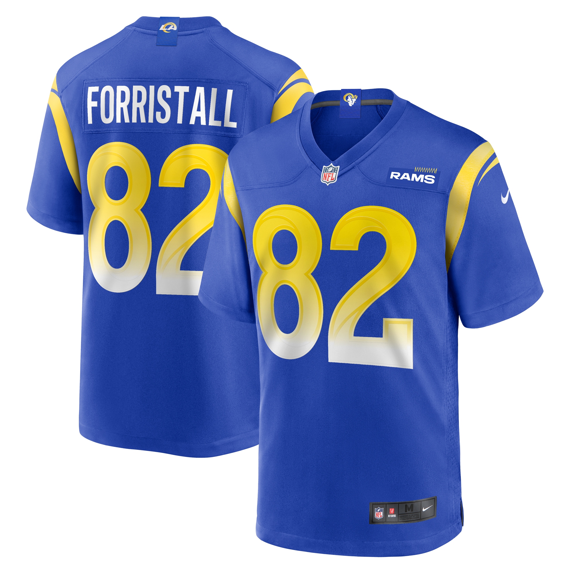 Los Angeles Rams Miller Forristall Royal Game NFL Jersey Men's