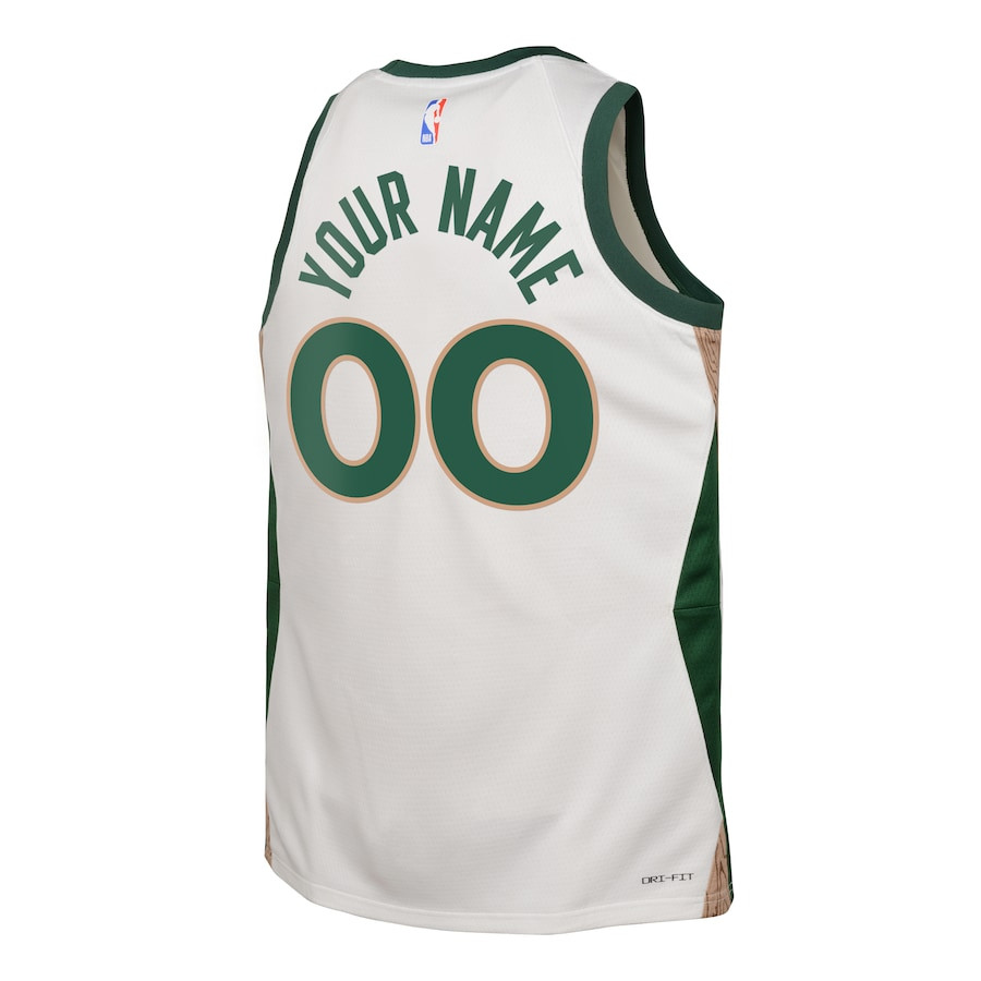 Boston Celtics 2023/24 City Edition Swingman Custom White NBA Jersey Youth