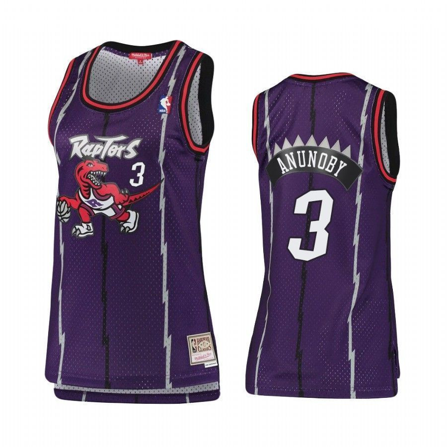 Toronto Raptors Og Anunoby 3 Hardwood Classics NBA Jersey Women's