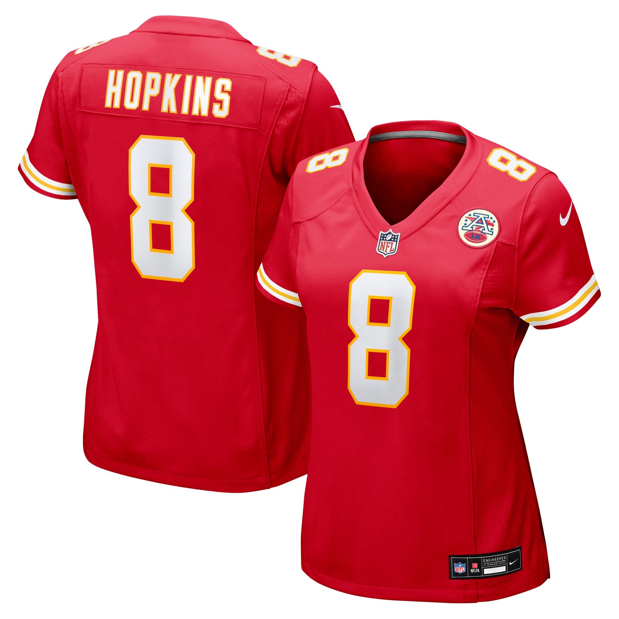Kansas City Chiefs DeAndre Hopkins Red Player Game NFL Jersey Women's