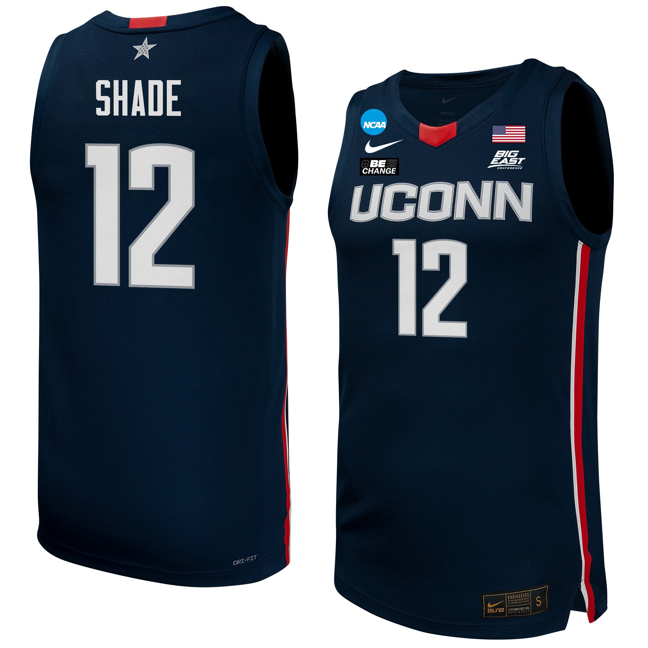 Ashlynn Shade 12 UConn Huskies 2024 Navy Unisex NCAA Jersey Unisex