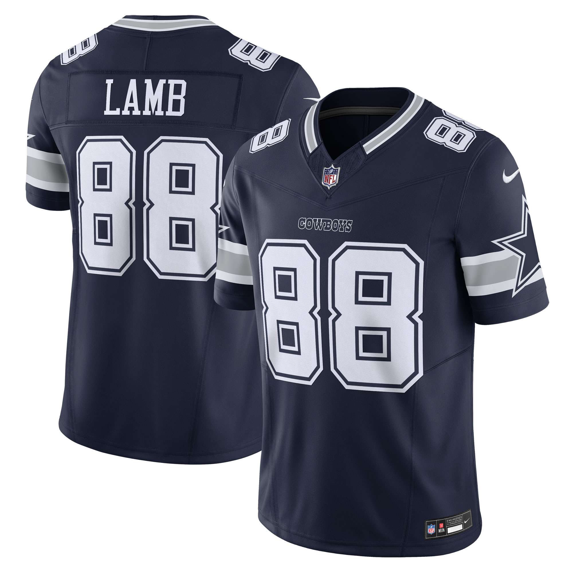 Dallas Cowboys CeeDee Lamb Navy Vapor F.U.S.E. Limited NFL Jersey Men's