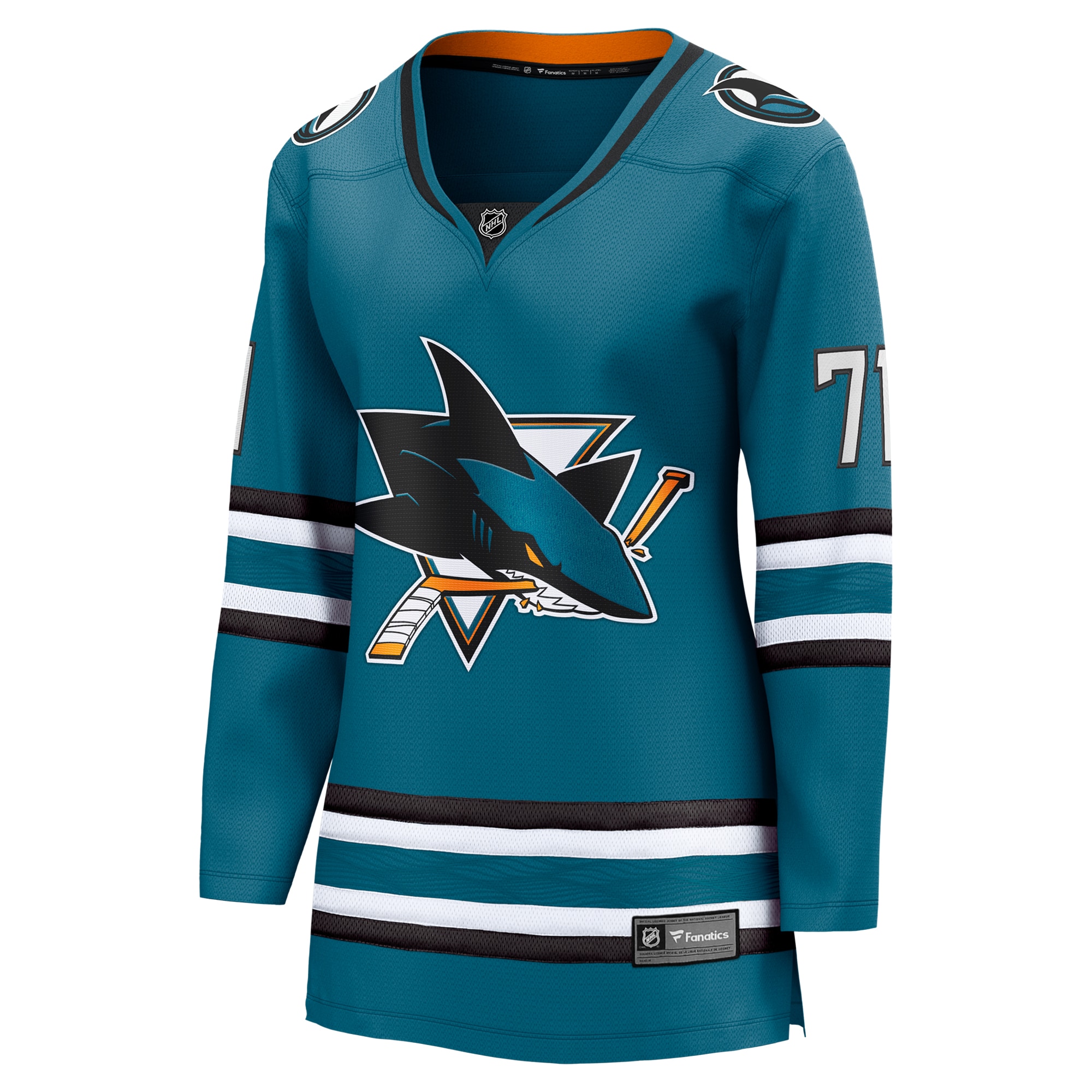 San Jose Sharks Macklin Celebrini Teal Home Breakaway NHL Jersey Women's