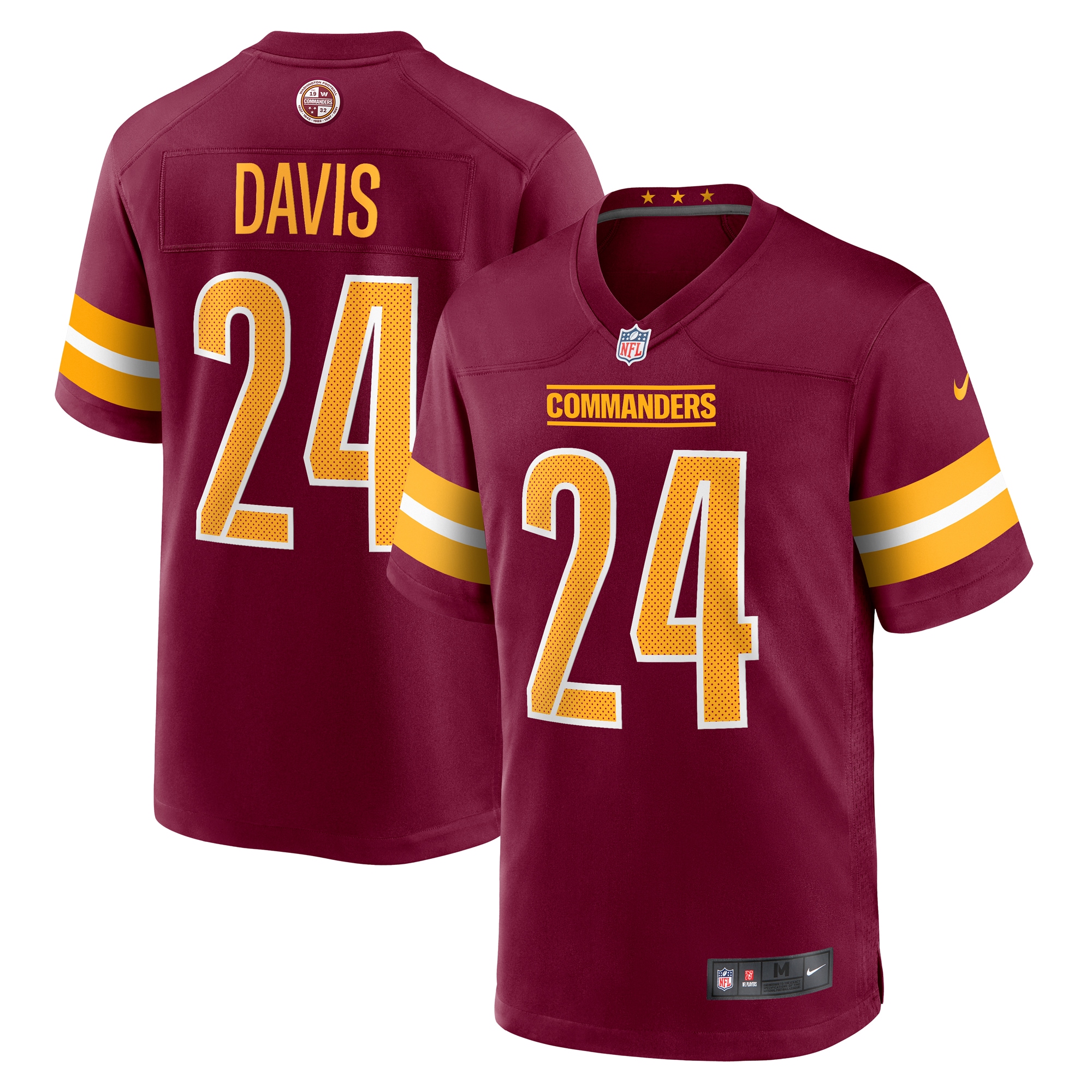 Washington Commanders Michael Davis Burgundy Game NFL Jersey Men's