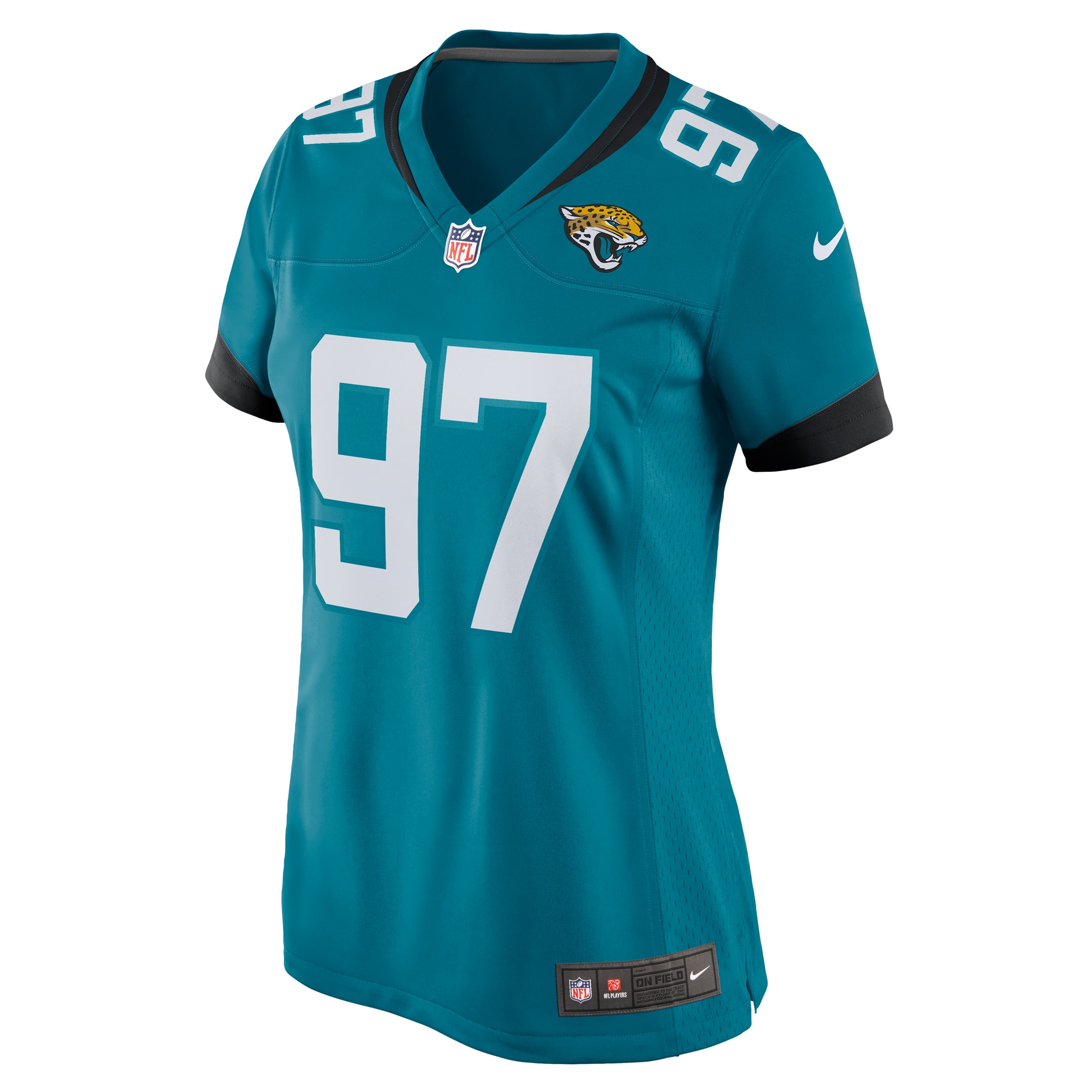 Jacksonville Jaguars Tommy Togiai Teal Team Game NFL Jersey Women's