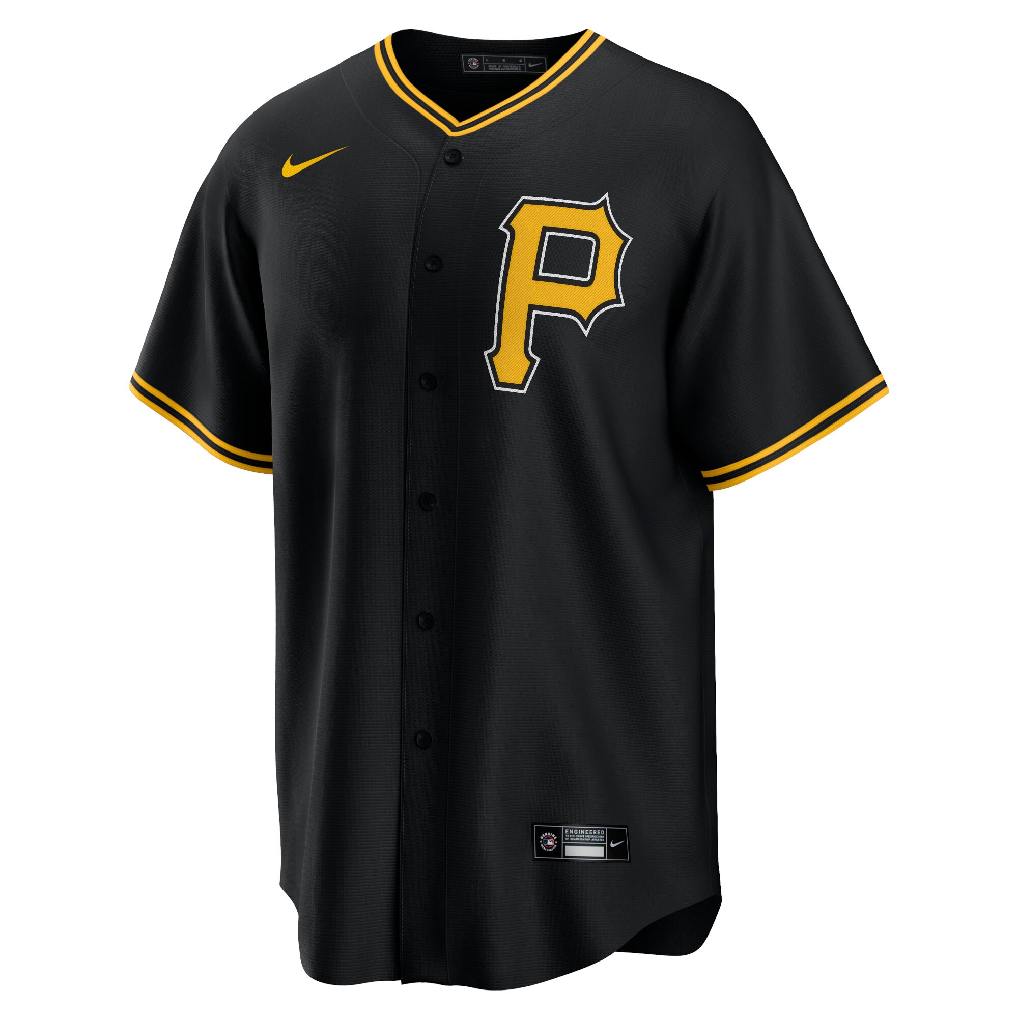 Pittsburgh Pirates Black Alternate Team MLB Jersey Men's