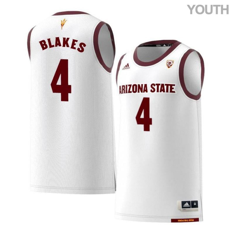 4 Gerry Blake White Retro Arizona State Sun Devils NCAA Jersey Youth