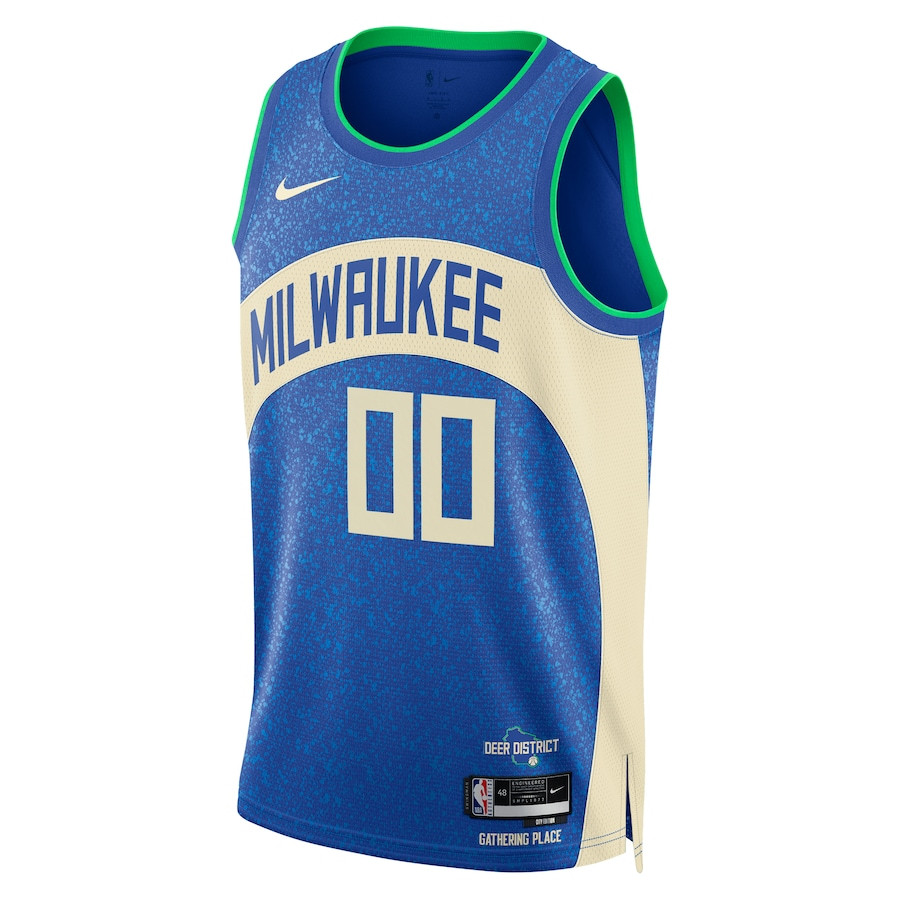 Milwaukee Bucks 2023/24 City Edition Swingman Custom Royal NBA Jersey Men's
