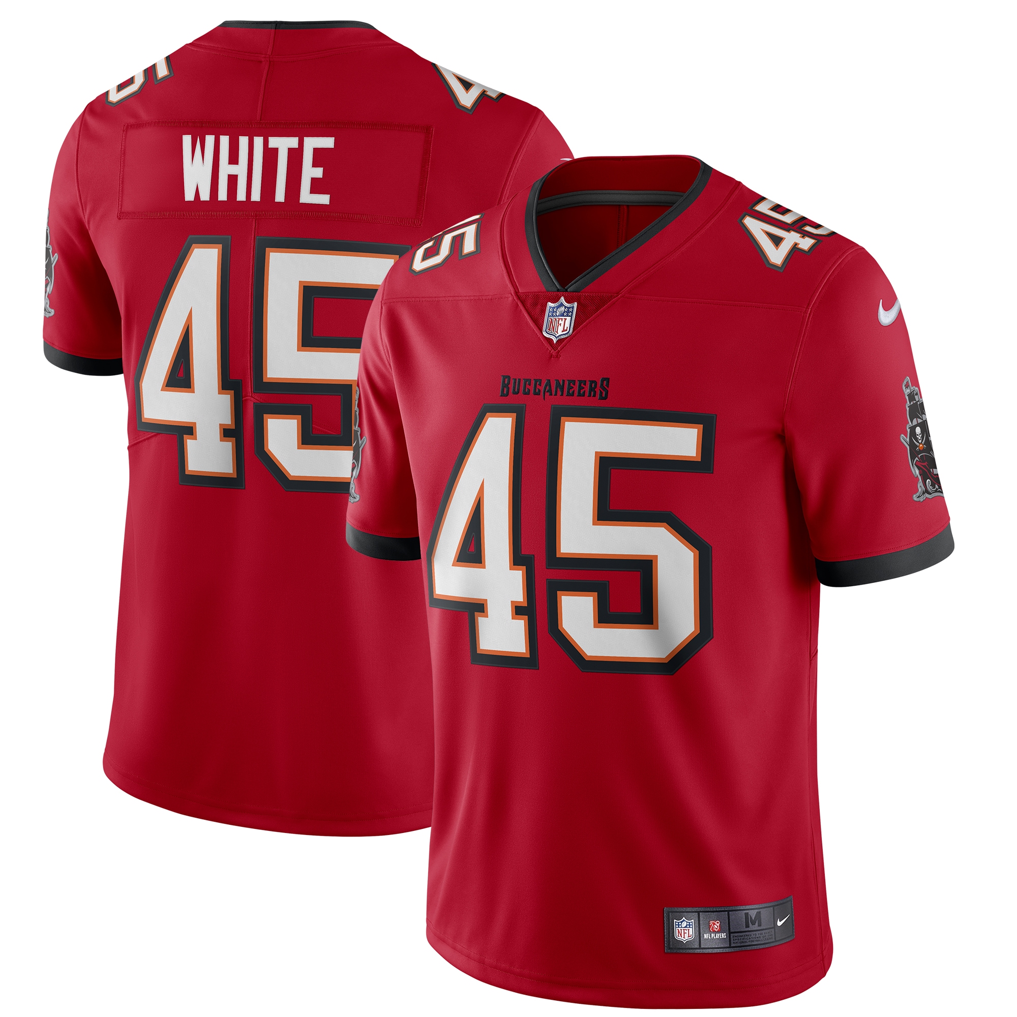 Tampa Bay Buccaneers Devin White Red Vapor Limited NFL Jersey Men's