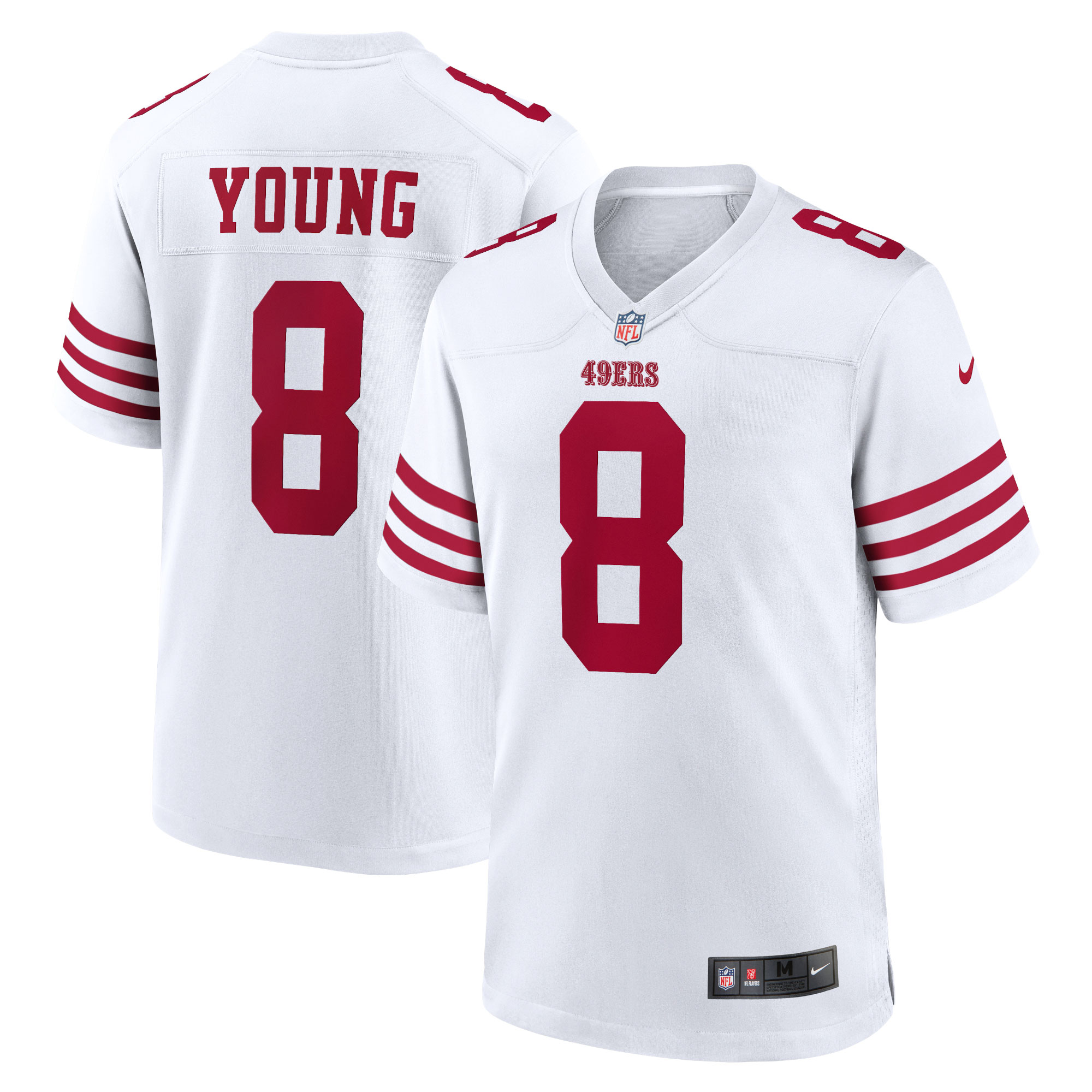 San Francisco 49ers Steve Young White Retired Game Player NFL Jersey Men's