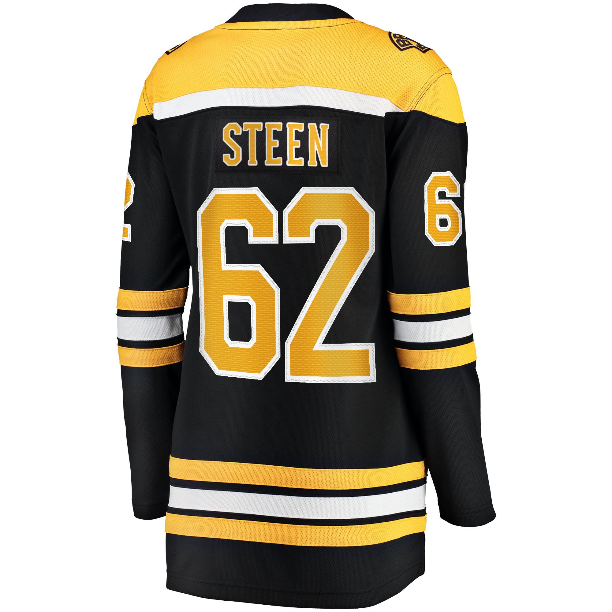 Oskar Steen 62 Boston Bruins Home Breakaway Women, Black NHL Jersey Women's