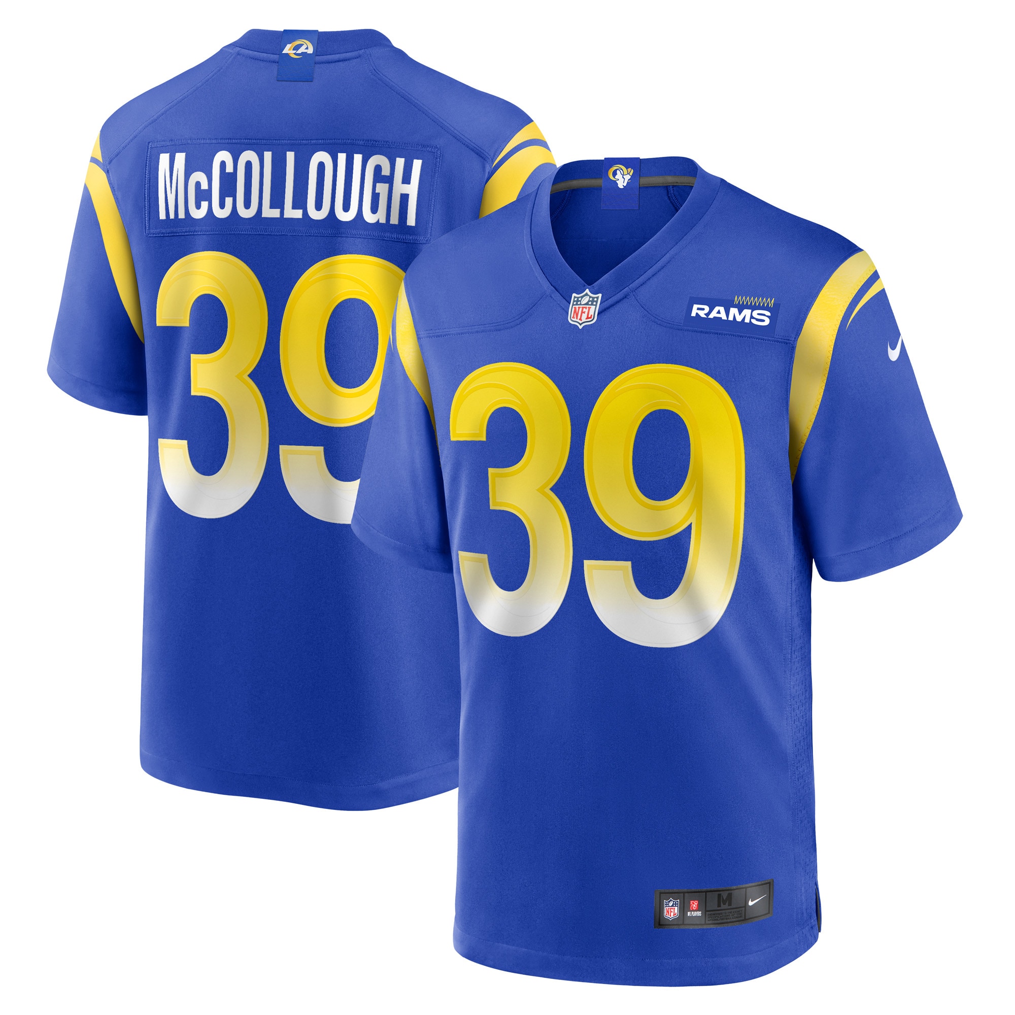 Los Angeles Rams Jaylen McCollough Royal Game NFL Jersey Men's