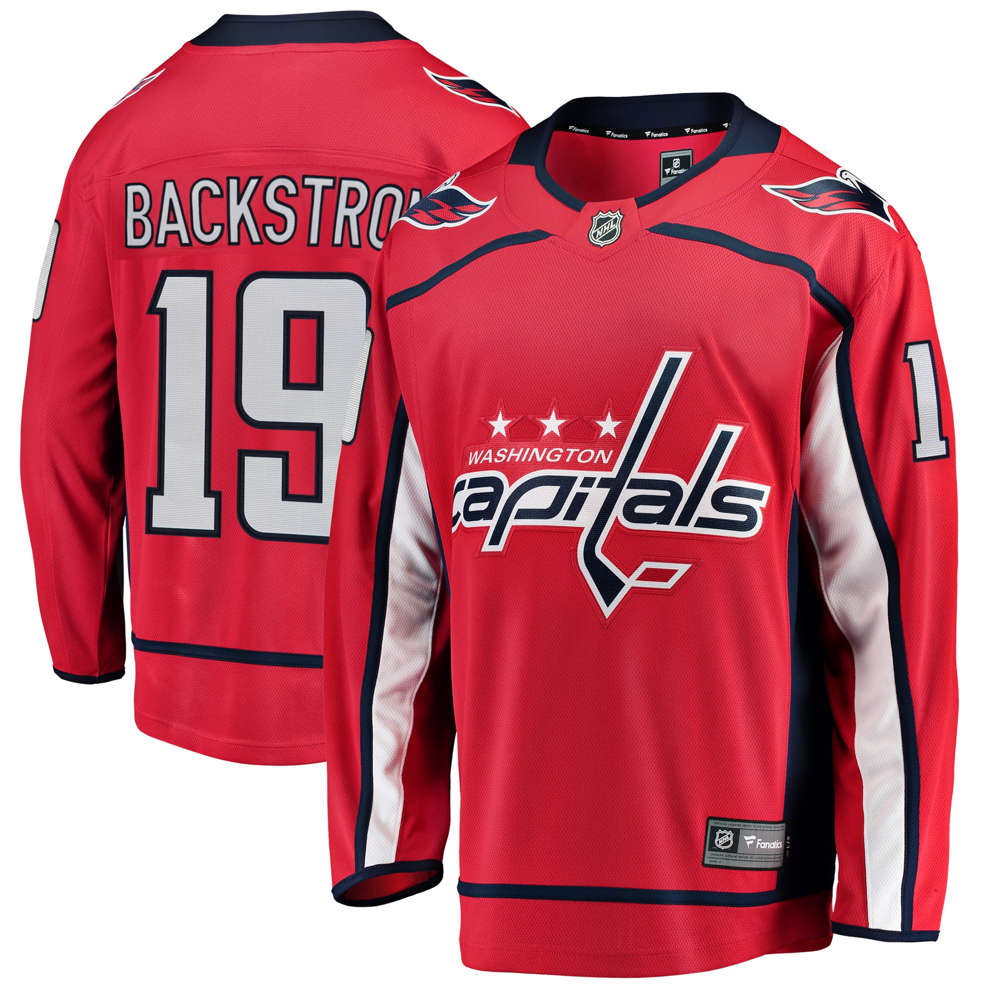 Washington Capitals Nicklas Backstrom Red Breakaway Player NHL Jersey Men's