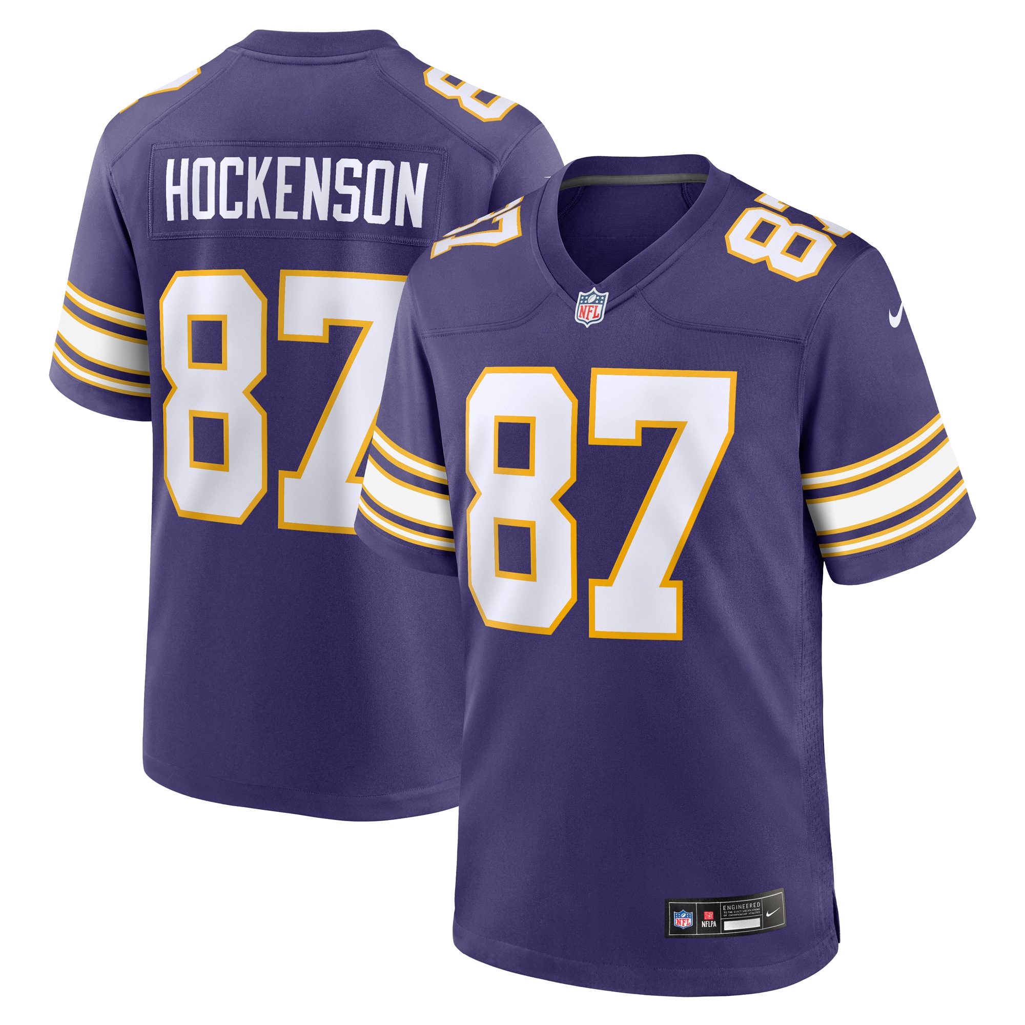 Minnesota Vikings T.J. Hockenson Purple Classic Player Game NFL Jersey Men's