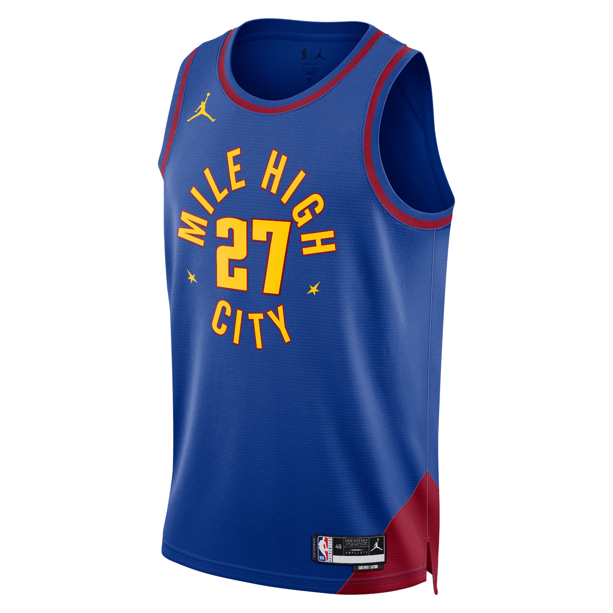 Denver Nuggets Jordan Statement Edition Swingman Blue Jamal Murra Unisex NBA Jersey Unisex