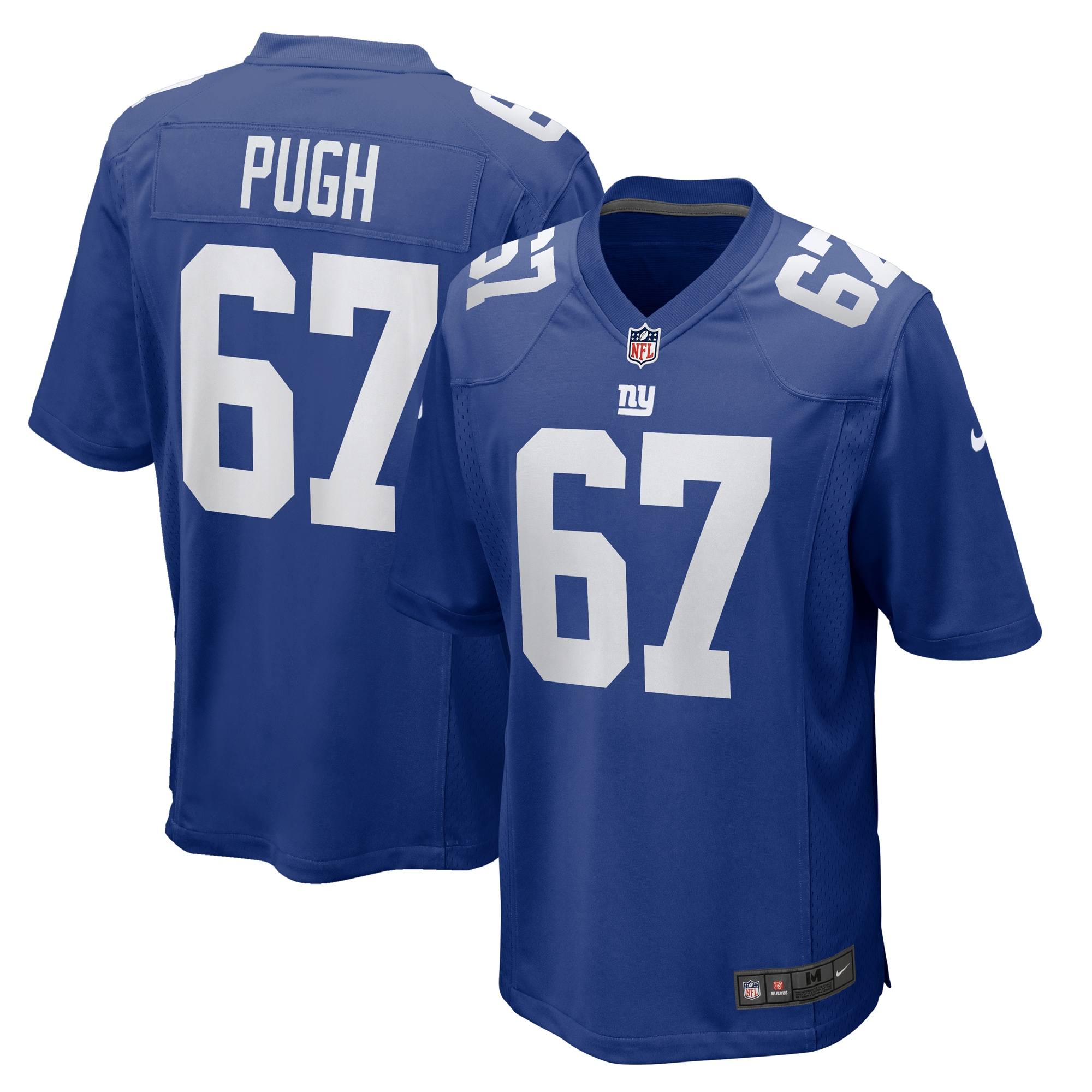 New York Giants Justin Pugh Royal Game NFL Jersey Men's