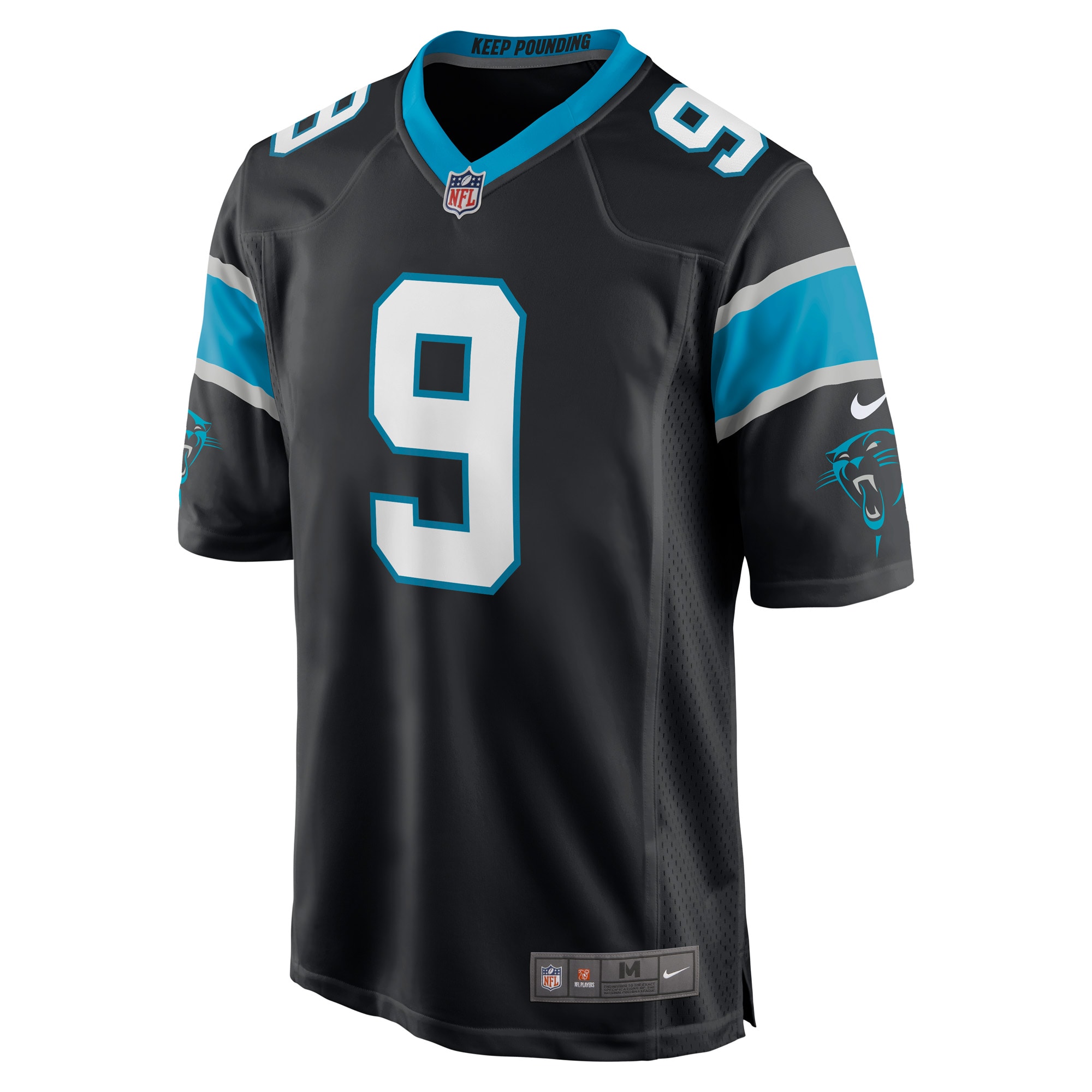 Carolina Panthers Matt Corral Black Player Game NFL Jersey Men's