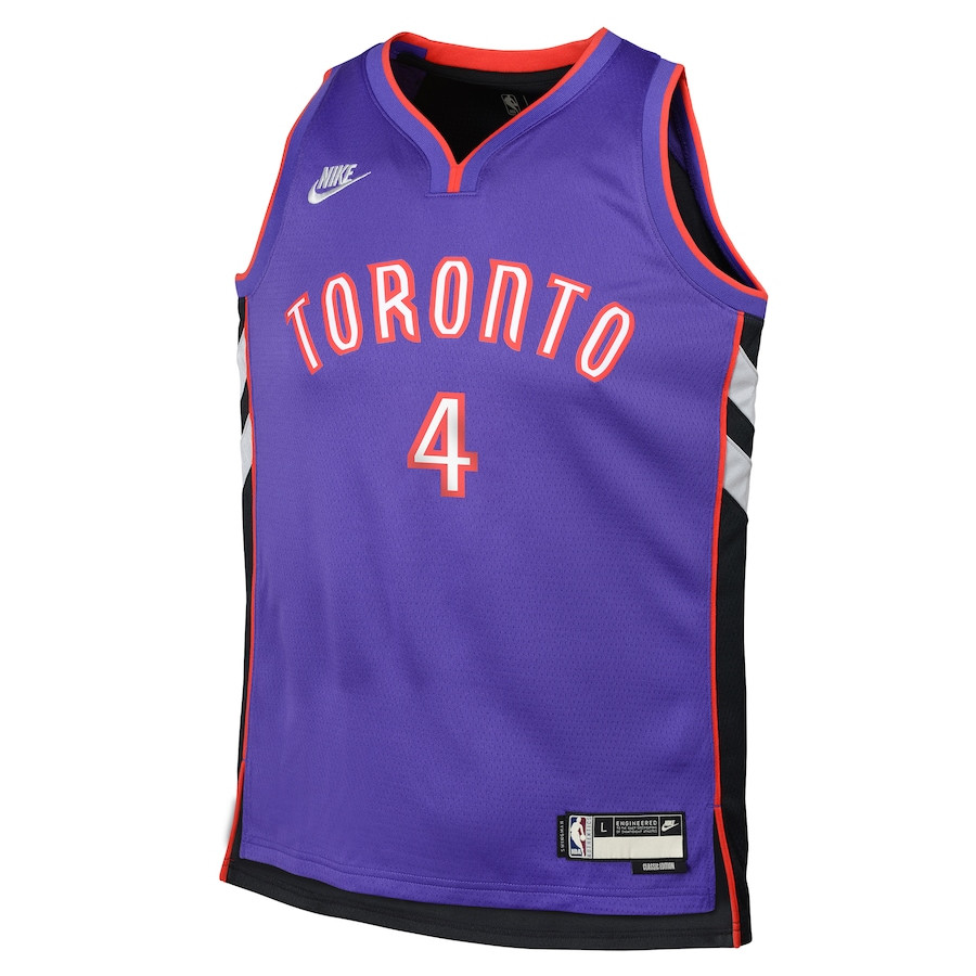Scottie Barnes 4 Toronto Raptors 2024/25 Swingman Purple Classic Edition NBA Jersey Youth