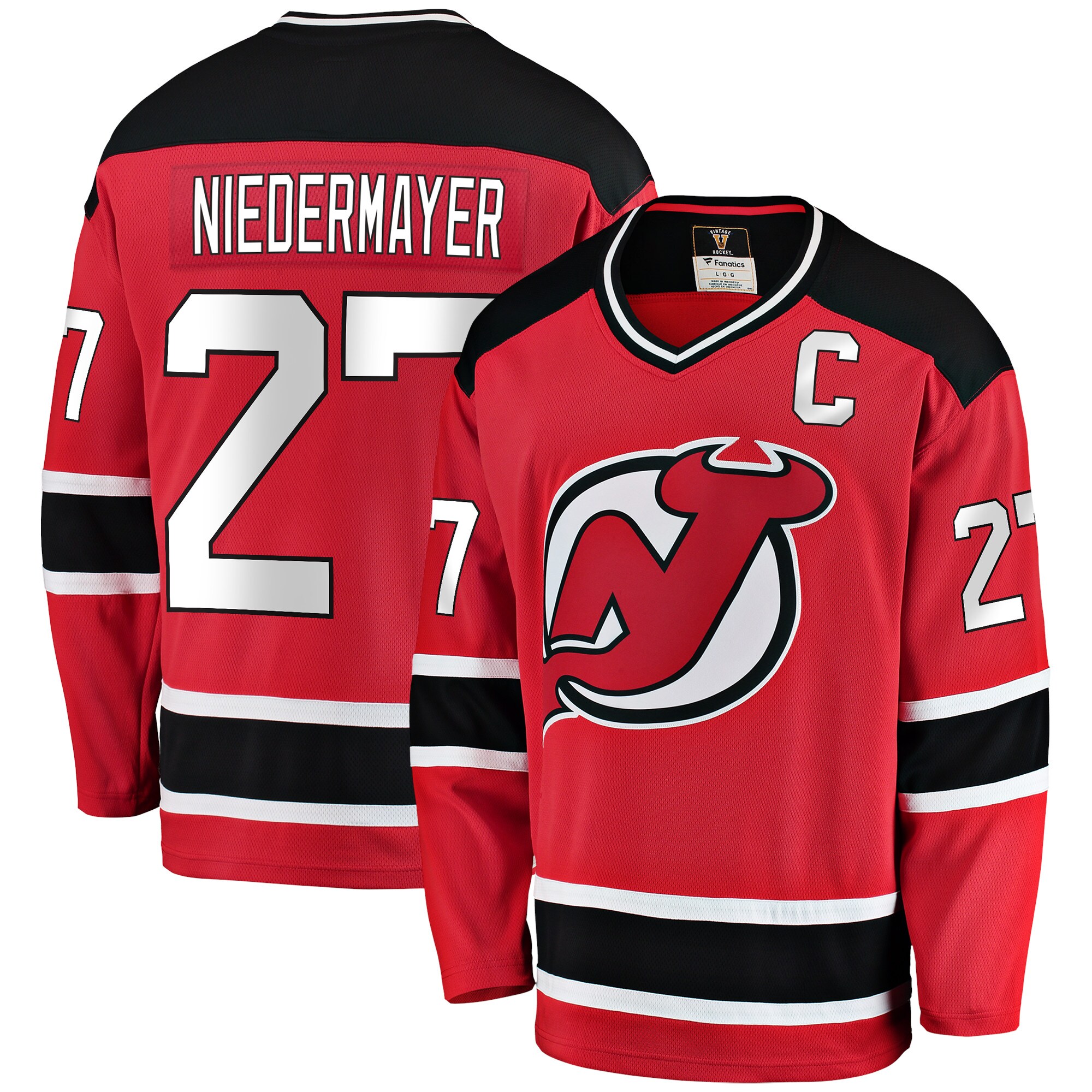 New Jersey Devils Scott Niedermayer Red Premier Breakaway Retired Player NHL Jersey Men's