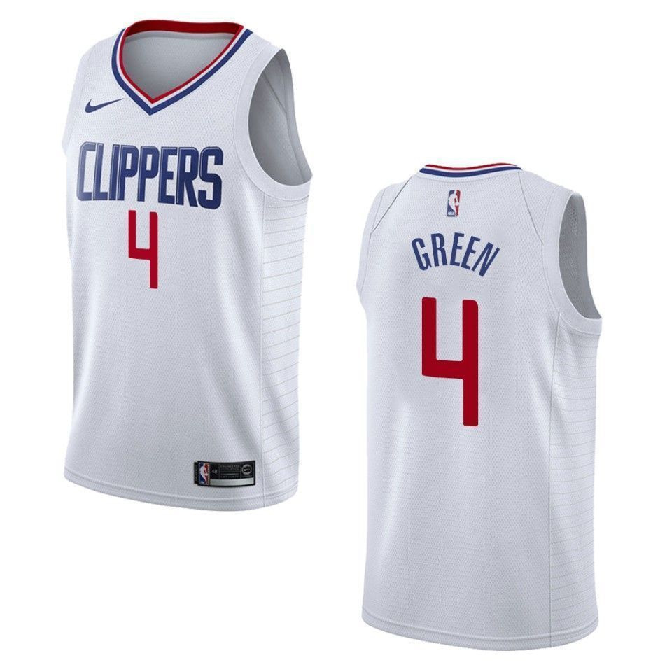 Los Angeles Clippers 4 Jamychal Green Association Swingman White NBA Jersey Men's