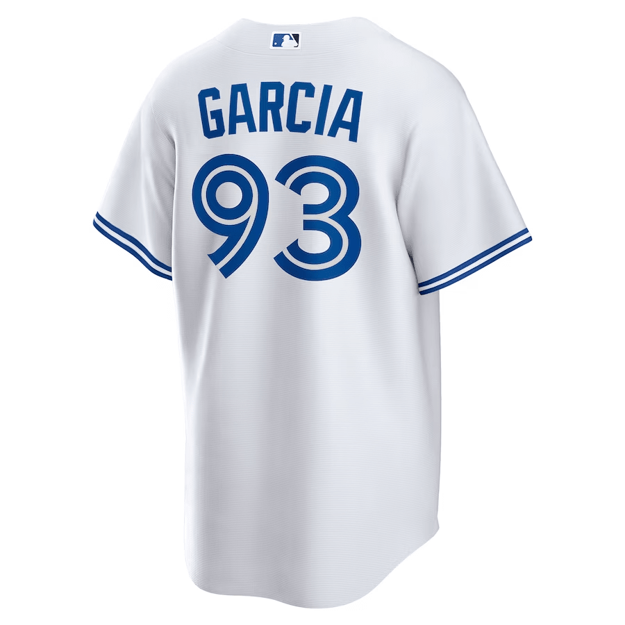 Yimi Garcia 93 Toronto Blue Jays Home White MLB Jersey Men's