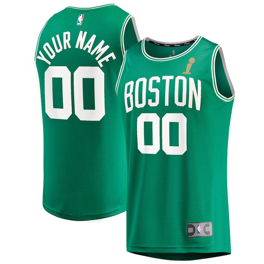 Boston Celtics 2024 FINALS CHAMPIONS Custom Kelly Green Icon Edition NBA Jersey Men's