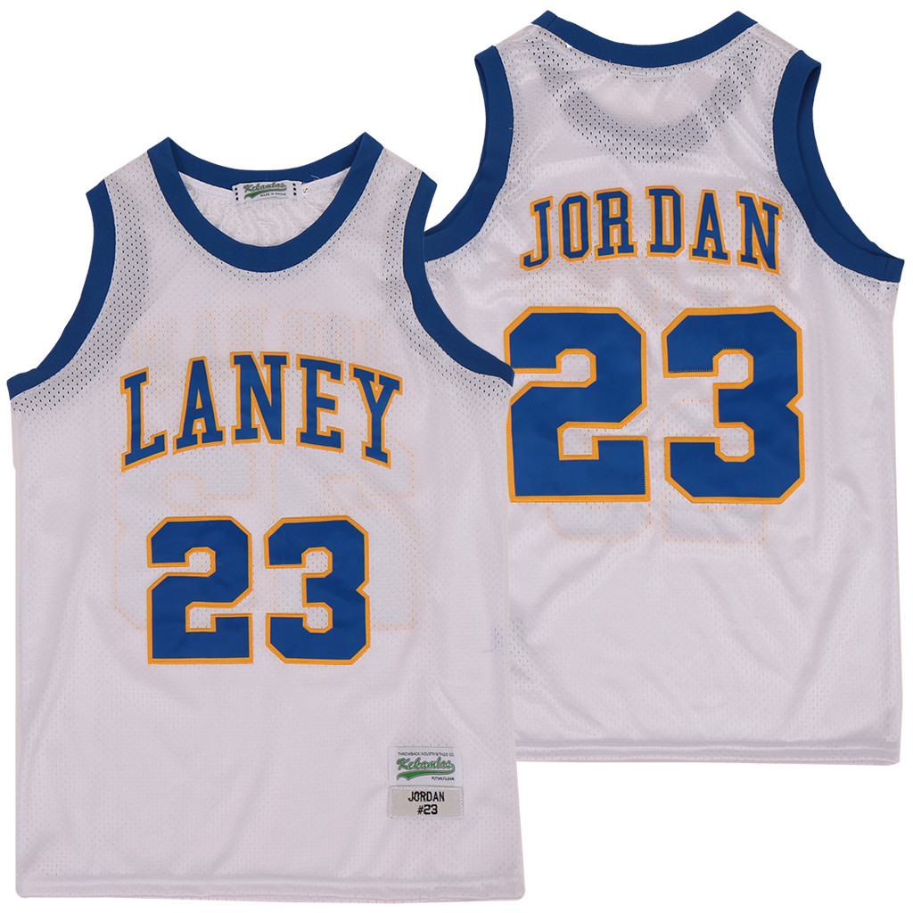 Jordan Laney 23 Throwback Swingman White NBA Jersey Men's