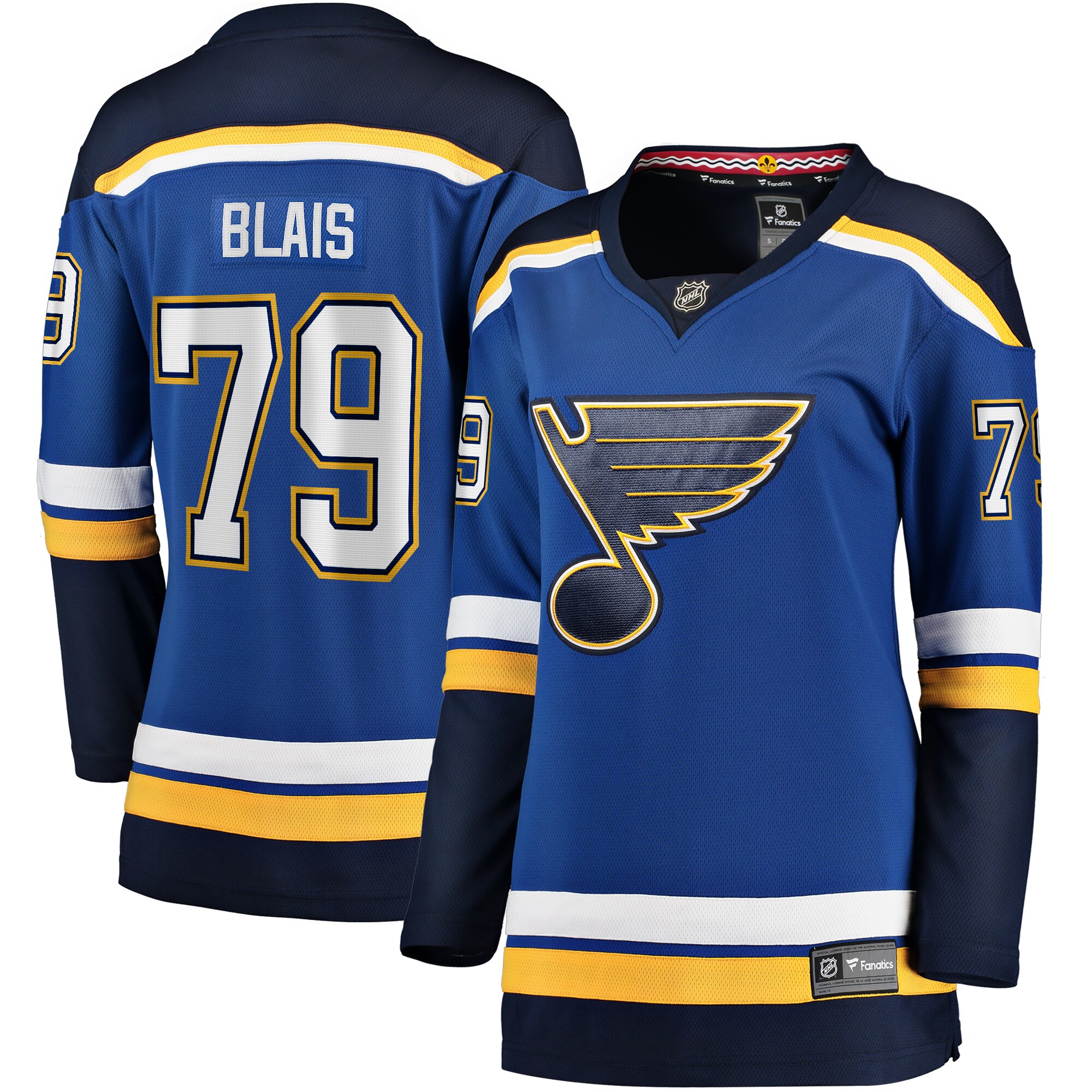 St. Louis Blues Sammy Blais Blue Home Breakaway NHL Jersey Women's